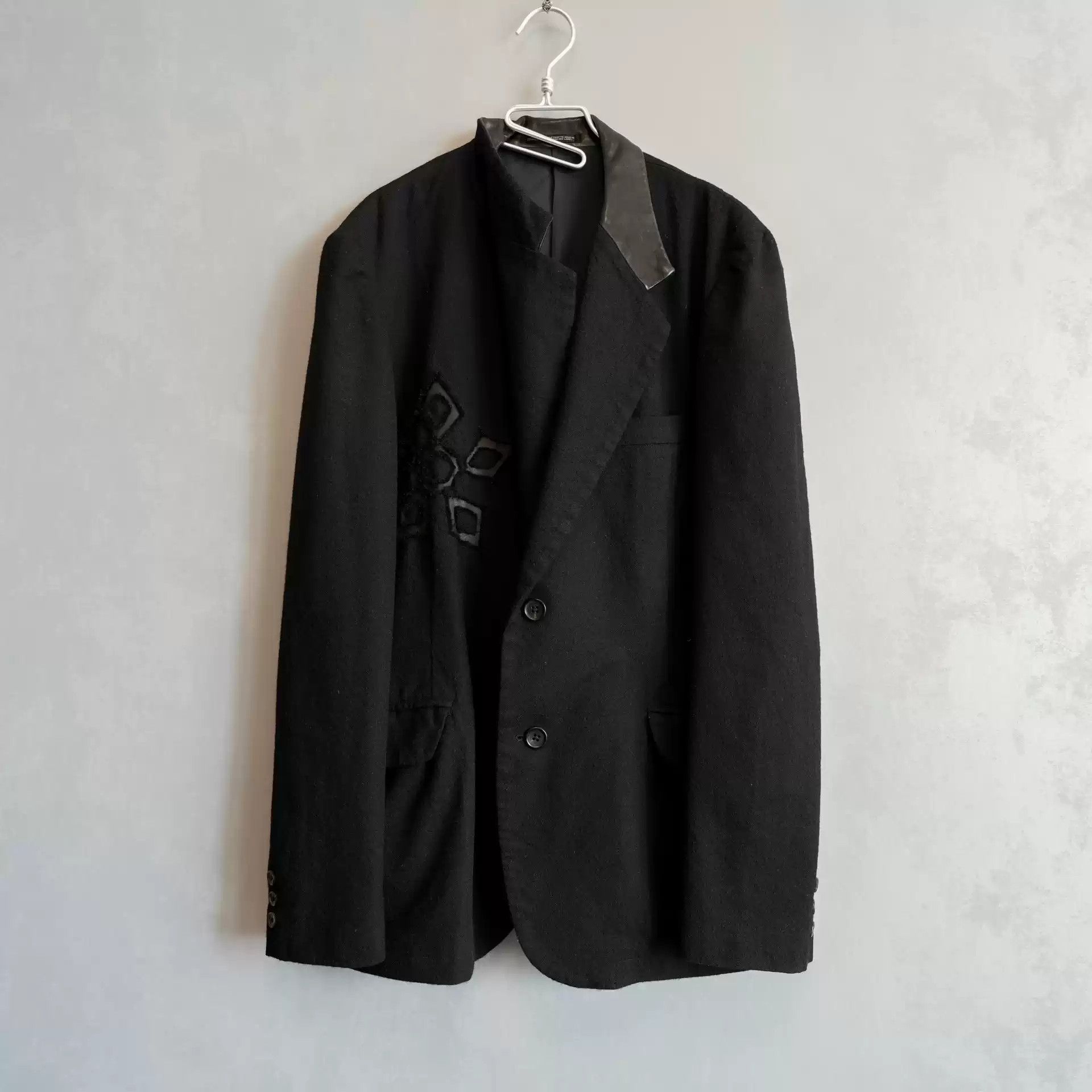 Yohji Yamamoto Yohji Yamamoto 03AW Patchwork Patterned Wool Jacket Size US XL / EU 56 / 4 - 1 Thumbnail