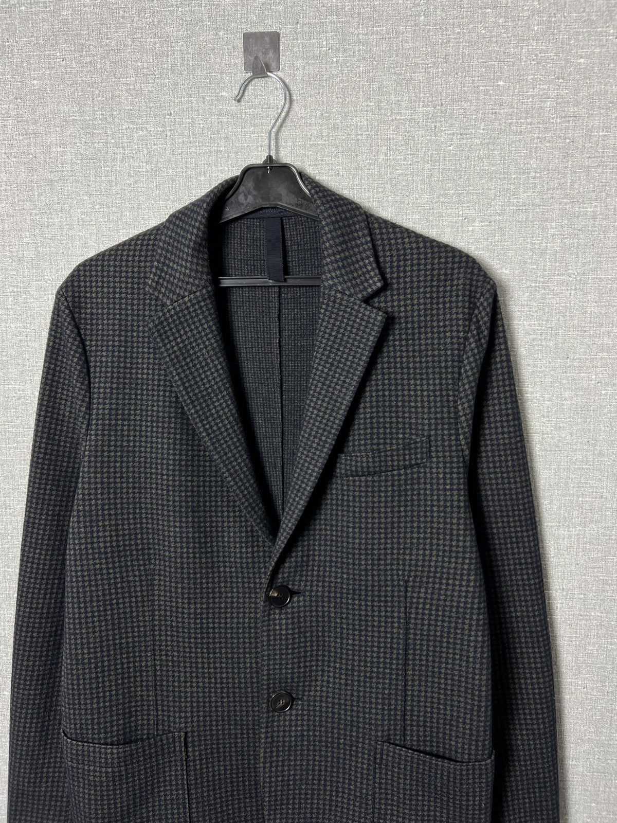 Harris Wharf London Harris Wharf London Moleskin Houndstooth Soft Blazer Jacket Size 38R - 3 Thumbnail