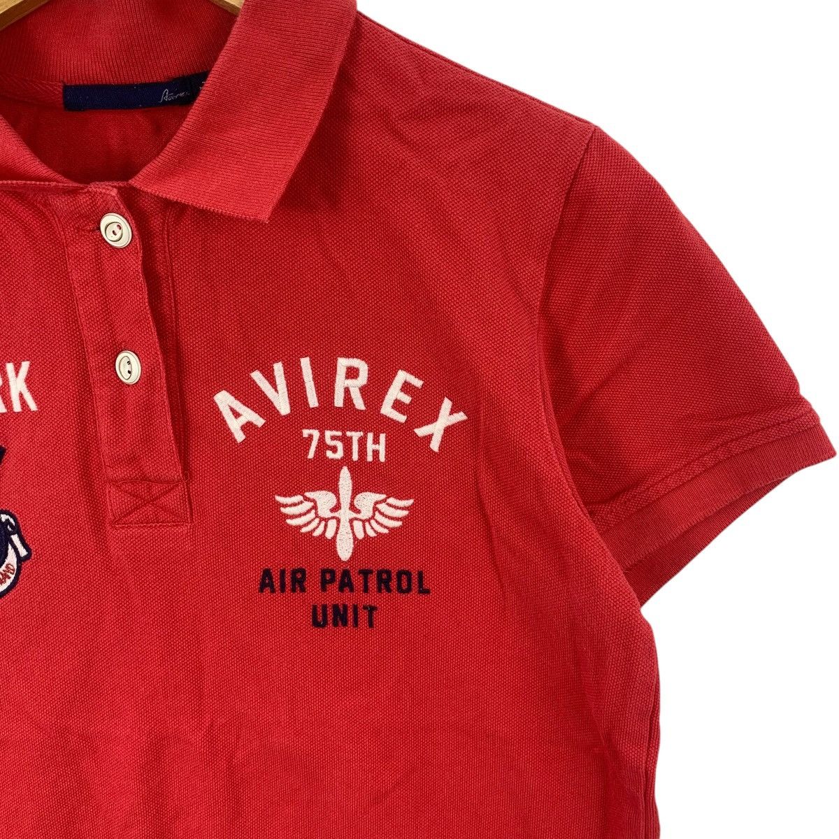 Avirex AVIREX USAF Air Patrol Unit Bumblebees USA Polo Tee Shirt Size L / US 10 / IT 46 - 6 Thumbnail
