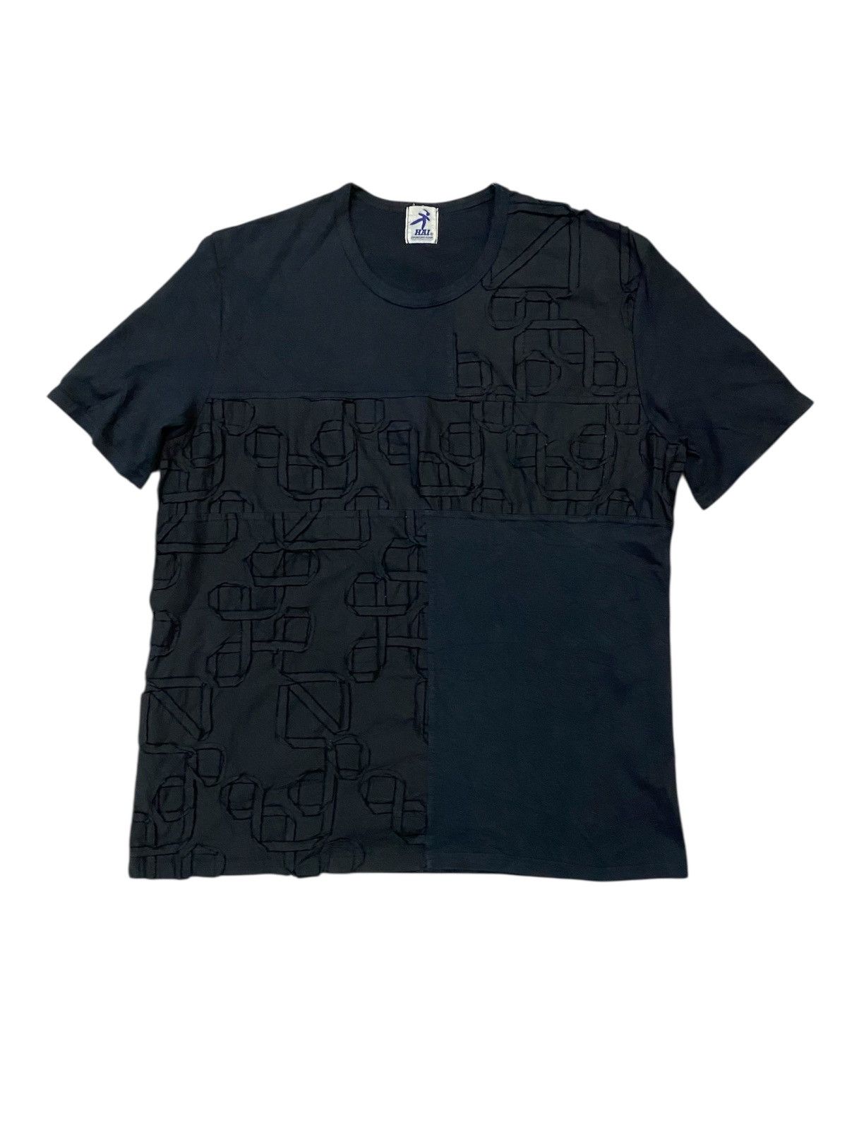Issey Miyake 1990s Laser Cut Patchwork tee Size US M / EU 48-50 / 2 - 1 Thumbnail