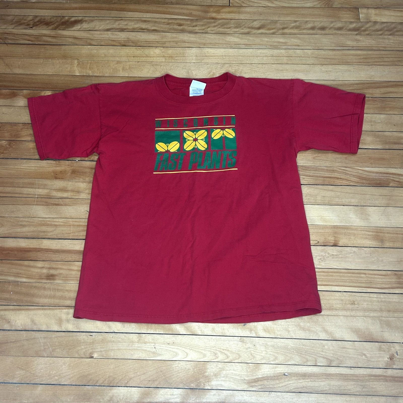Vintage Y2K Wisconsin Fast Plants T-Shirt Large Size US L / EU 52-54 / 3 - 4 Thumbnail