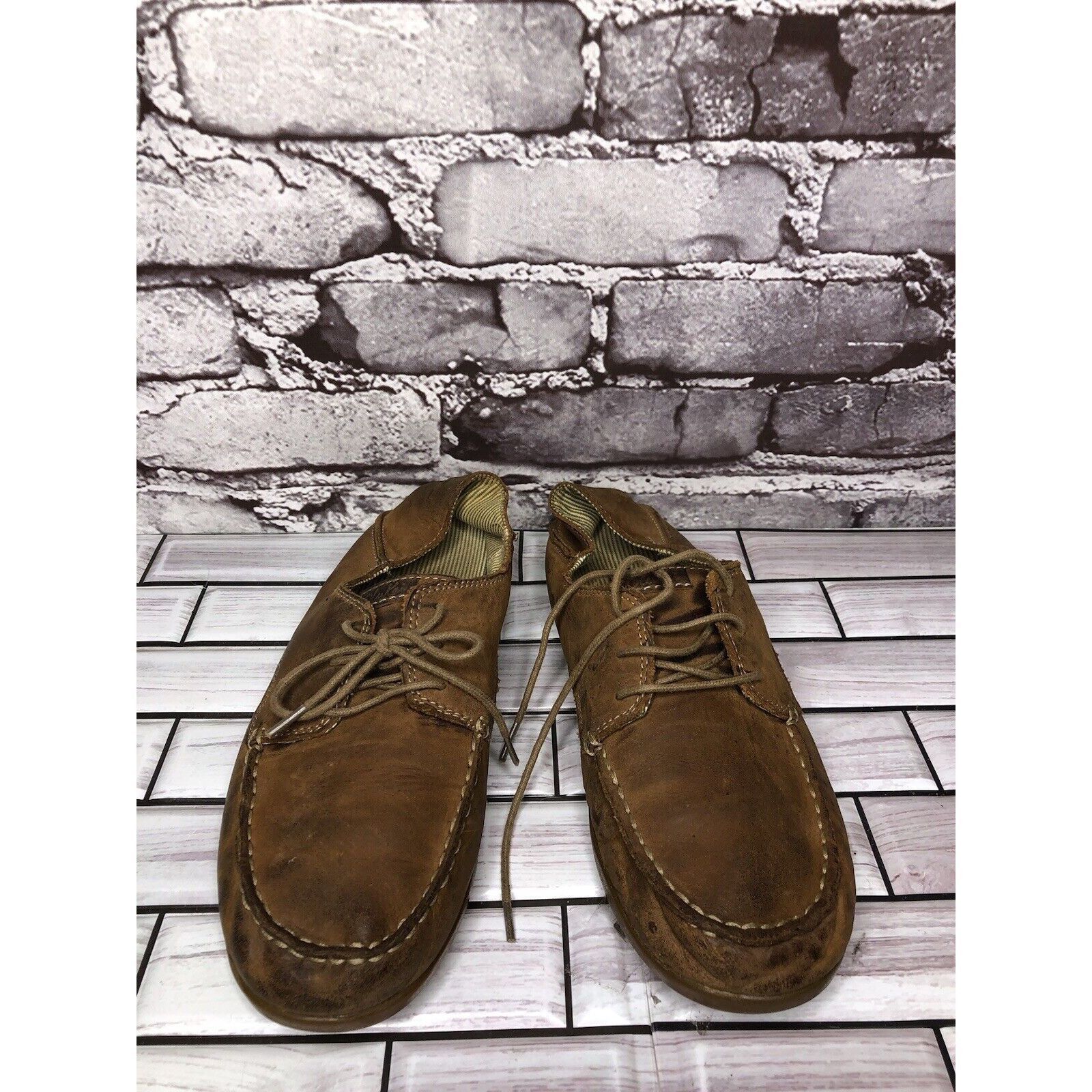 Olukai Olukai Heleuma Brown Leather Lace Up Casual Shoes Women’s Sz Size US 7.5 / IT 37.5 - 10 Thumbnail