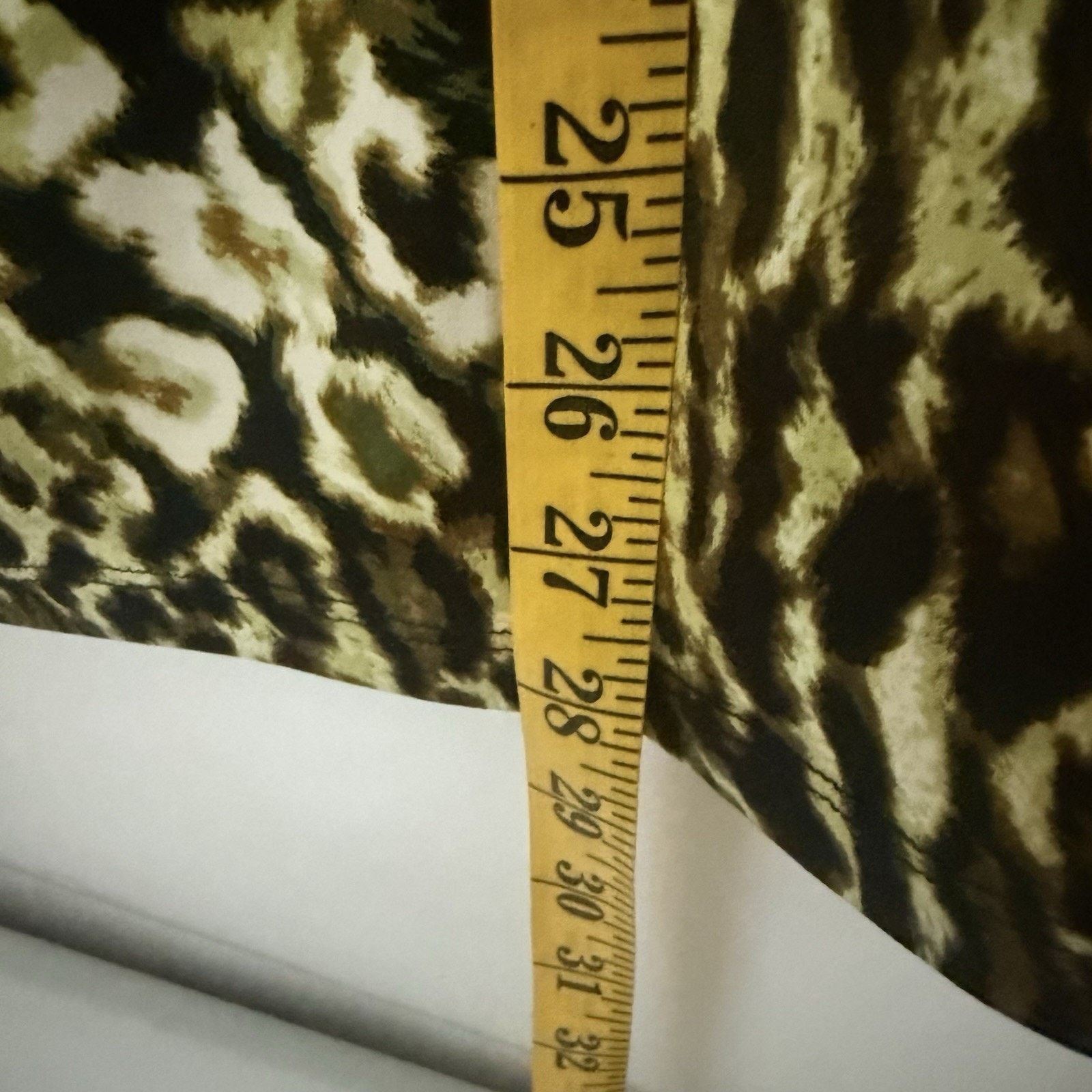 Other Susan Graver Leopard Print Cowl Green Brown Sleeveless Top Size 3XL / US 20-22 - 7 Thumbnail