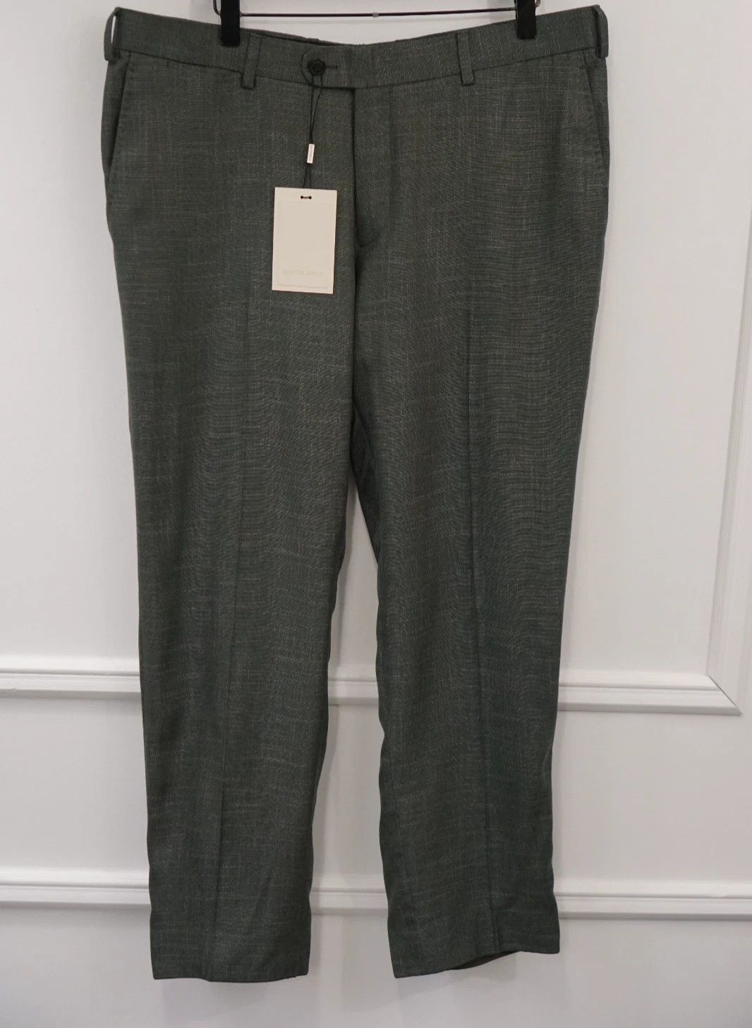Suitsupply Men Suitsupply Pants Trousers Brescia Bamboo Green UK/US42S Size 42S - 1 Thumbnail