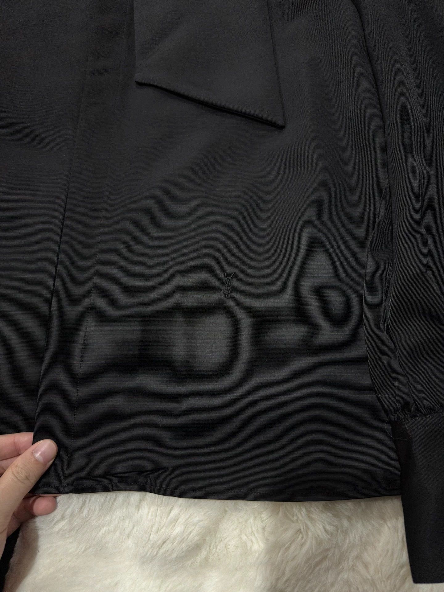 Saint Laurent Paris Saint Laurent SLP floral bow collar shirt Size US M / EU 48-50 / 2 - 2 Thumbnail