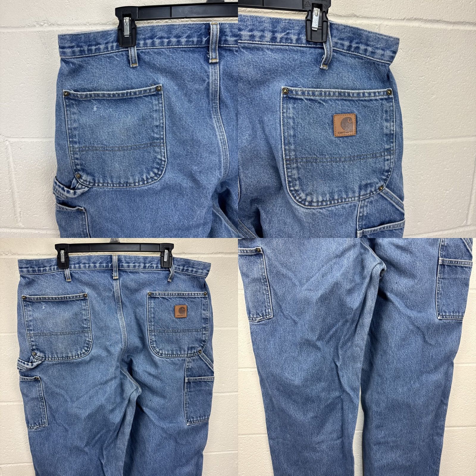 Carhartt VINTAGE Carhartt Jeans Men 40x30 DST Dungaree Fit Carpenter Double Knee Blue Work Size US 40 / EU 56 - 8 Thumbnail
