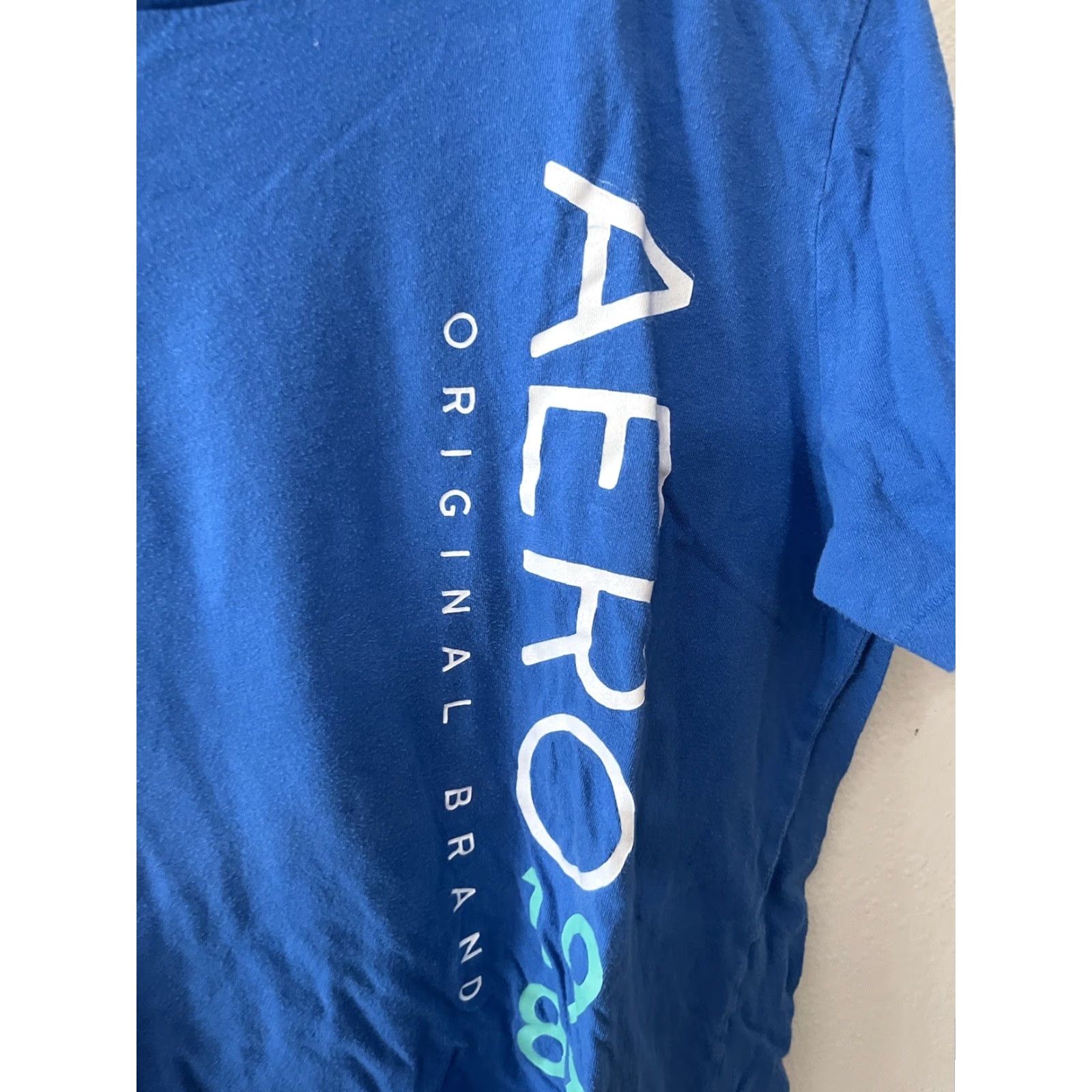 Aeropostale VINTAGE Aeropostale Tee Shirt Mens T-Shirt Size M Blue Graphic Designer T-Shirt Casual Mens Size US M / EU 48-50 / 2 - 3 Thumbnail