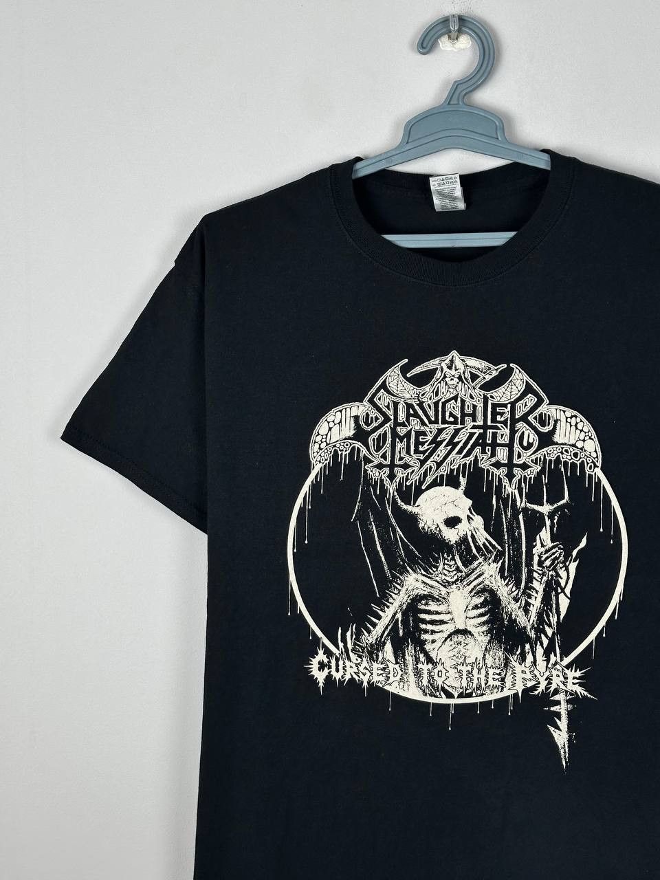 Band Tees Slaughter Messiah "Cursed To The Pyre" Hardcore Band T Shirt Size US L / EU 52-54 / 3 - 3 Thumbnail