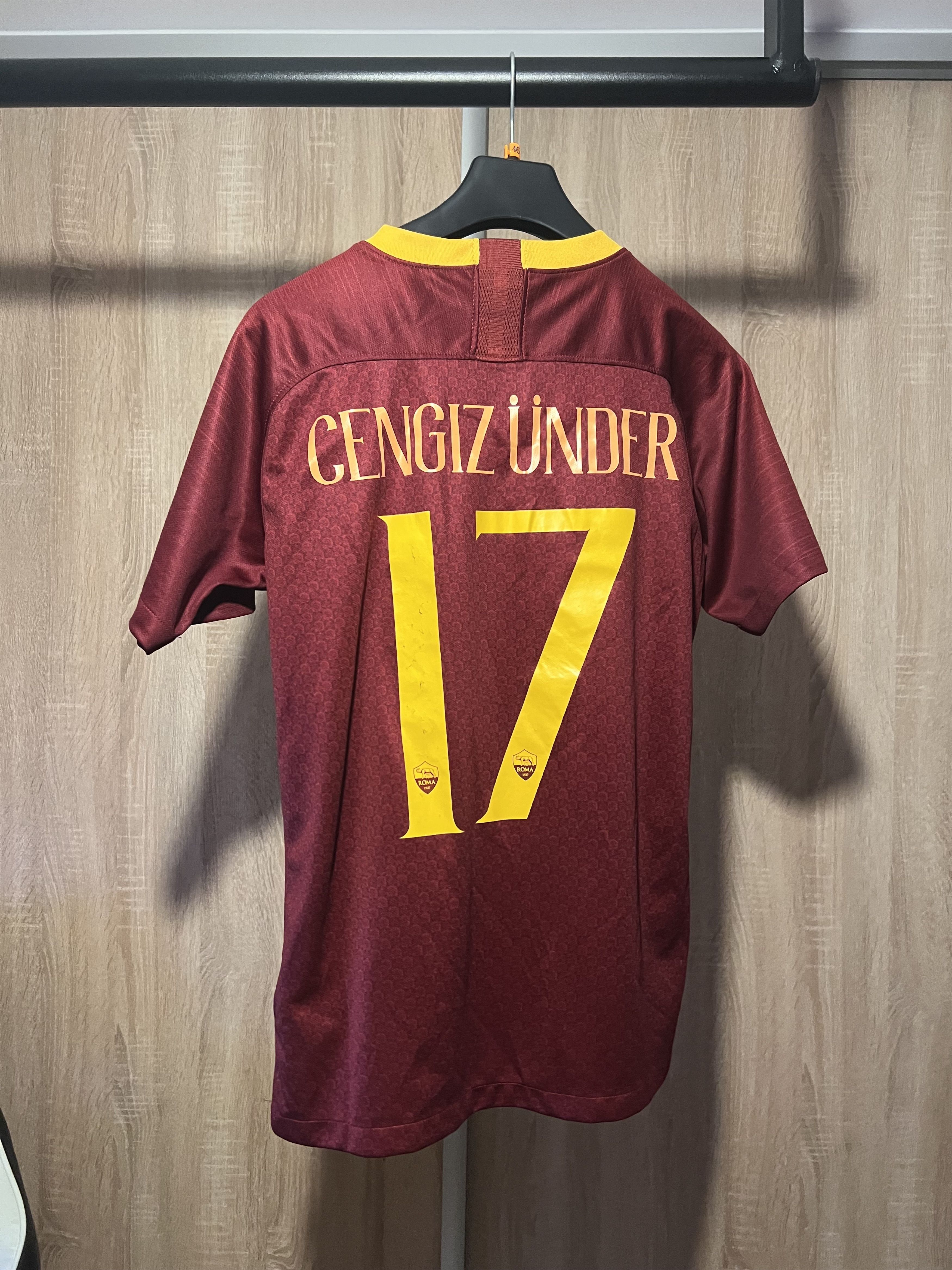 Nike × Vintage Vintage Nike Roma Soccer Jersey Football Tee Size US S / EU 44-46 / 1 - 1 Thumbnail