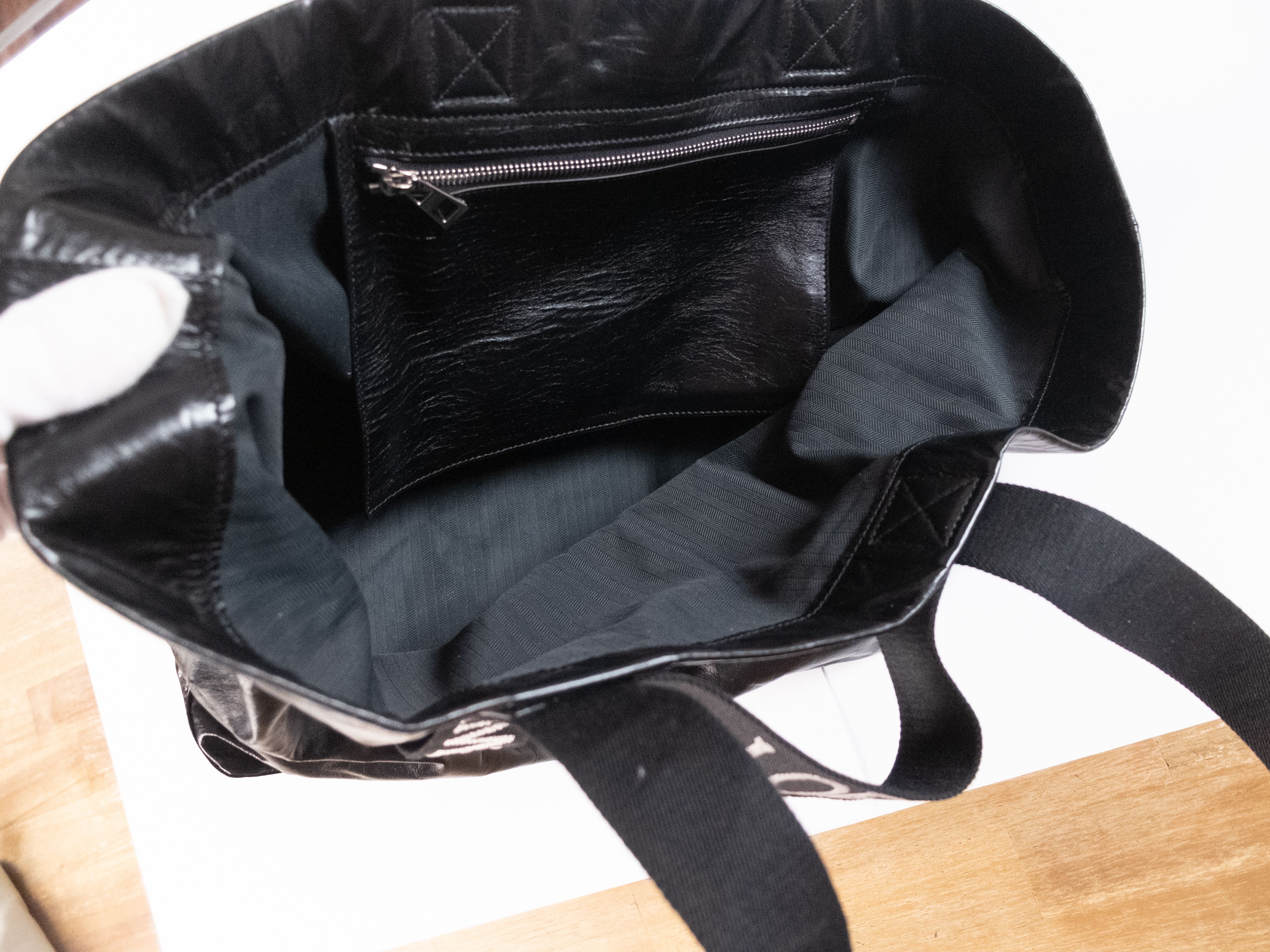 Loewe LOEWE Fold black twin handle lightweight leather tote bag Size ONE SIZE - 12 Thumbnail