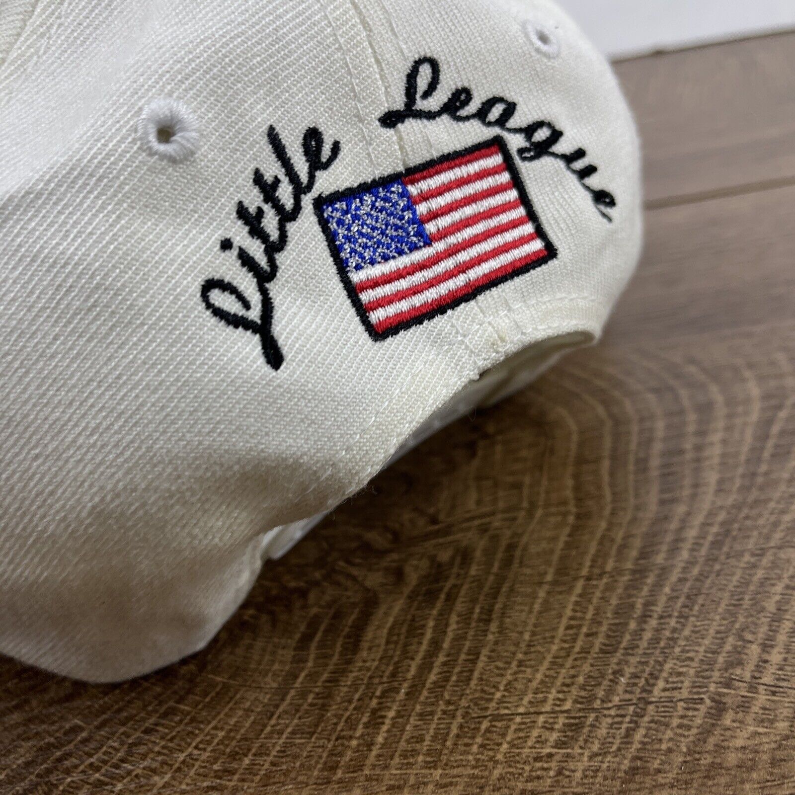 Other Aces Little Leage A Hat White Hat Adjustable Snapback Adult Size ONE SIZE - 9 Thumbnail
