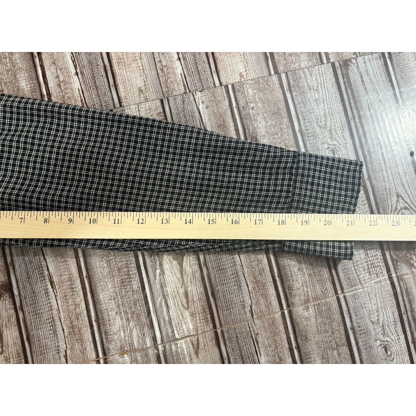 Rag & Bone Rag & Bone slim fit plaid lined Shirt size M color black whi Size US M / EU 48-50 / 2 - 4 Thumbnail