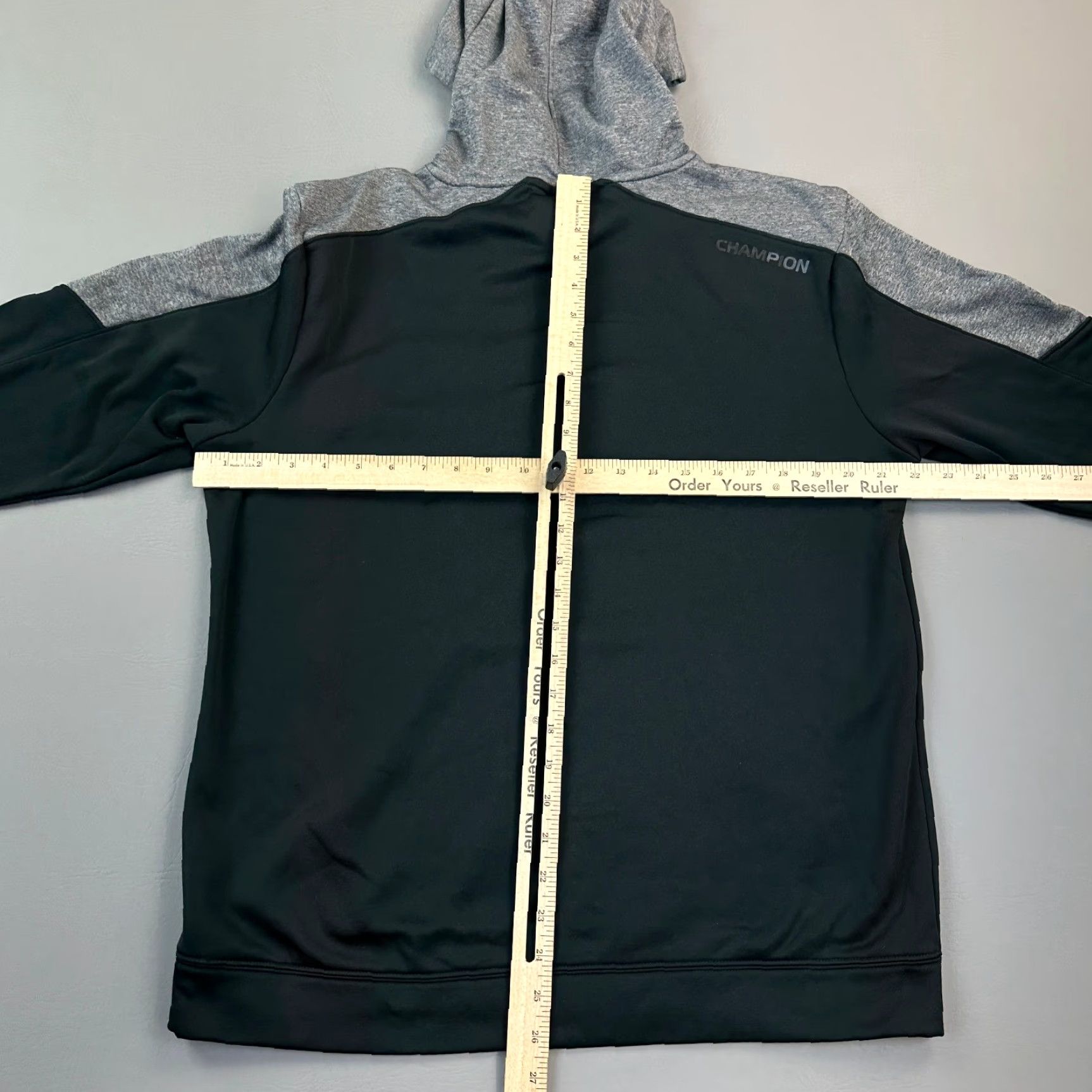 Champion Champion Hoodie Mens Large Black Gray Warm CTRL Pullover Sweatshirt Active Size US L / EU 52-54 / 3 - 6 Thumbnail