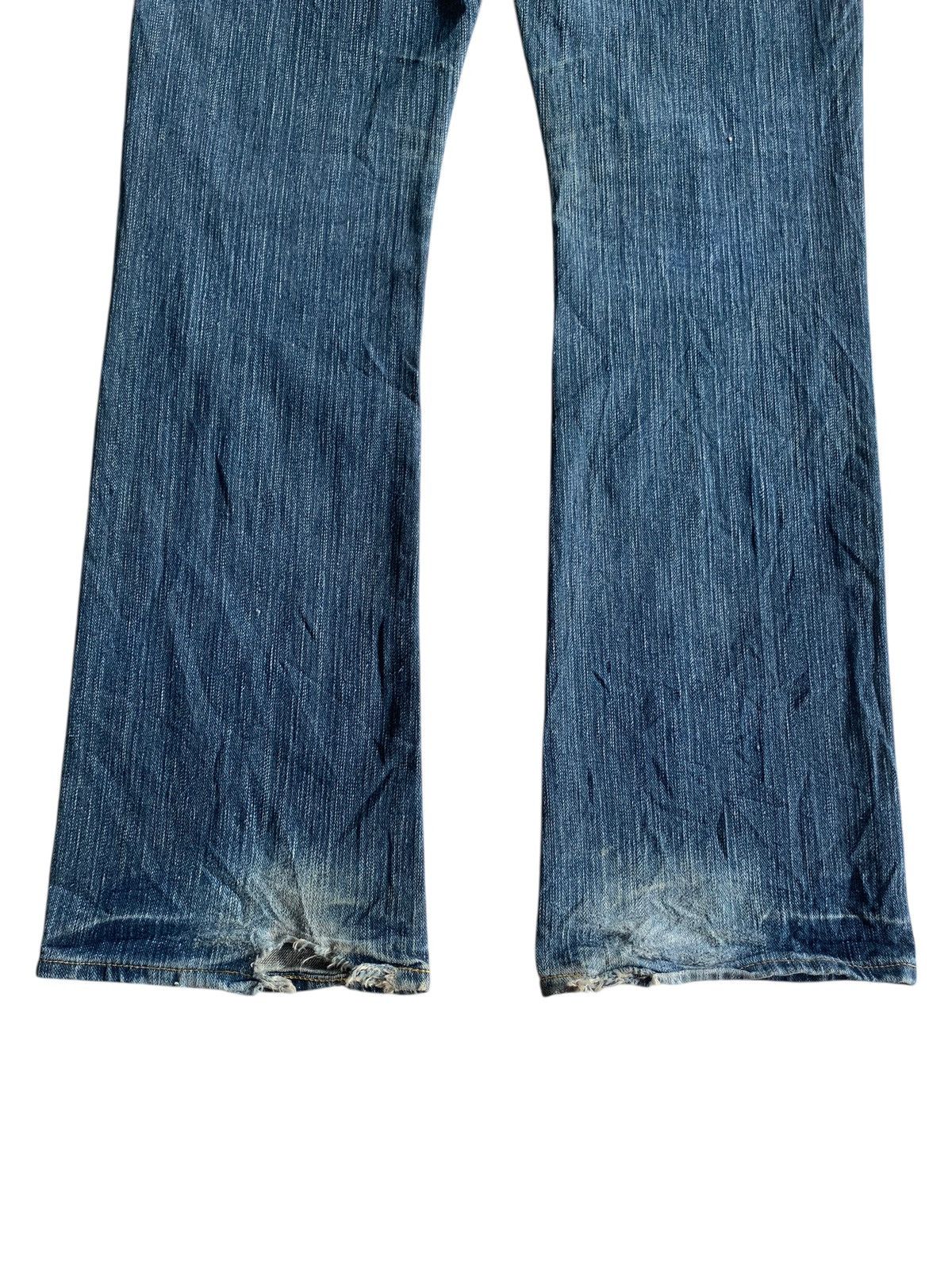 Lee FLARE LEE RIDERS RUSTY JAPANESE PUNK STYLE DISTRESSED DENIM Size US 31 - 8 Thumbnail