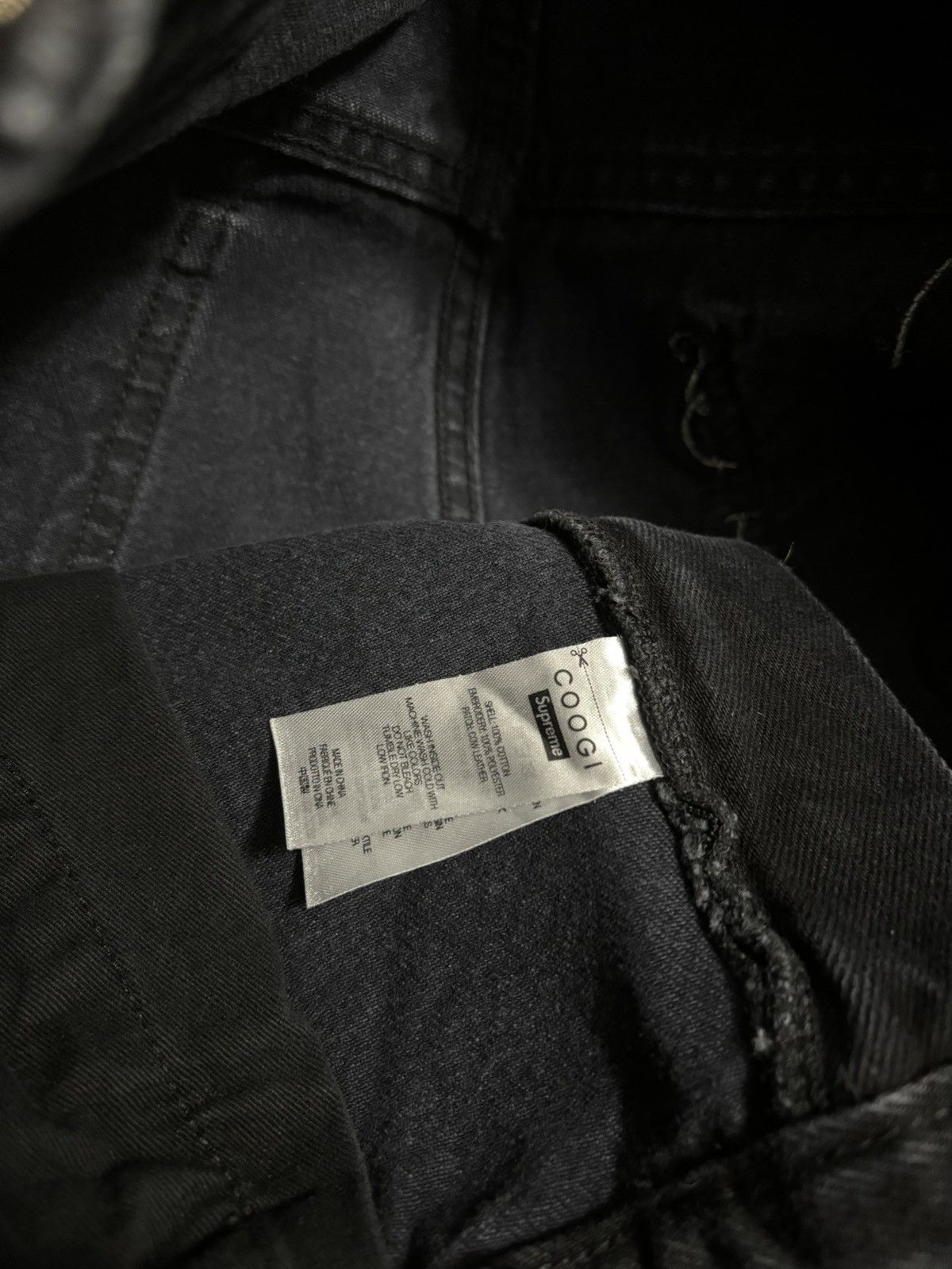 Coogi × Streetwear × Supreme Supreme Coogi Baggy Jeans Black