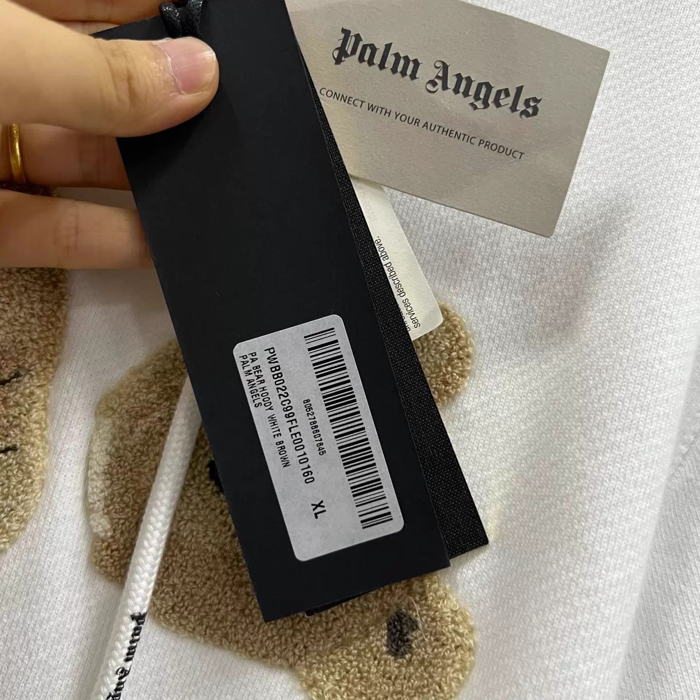 Palm Angels Palm Angels White Short Headless Bear Hoodie S/M/L/XL Size XL / US 12-14 / IT 48-50 - 4 Thumbnail