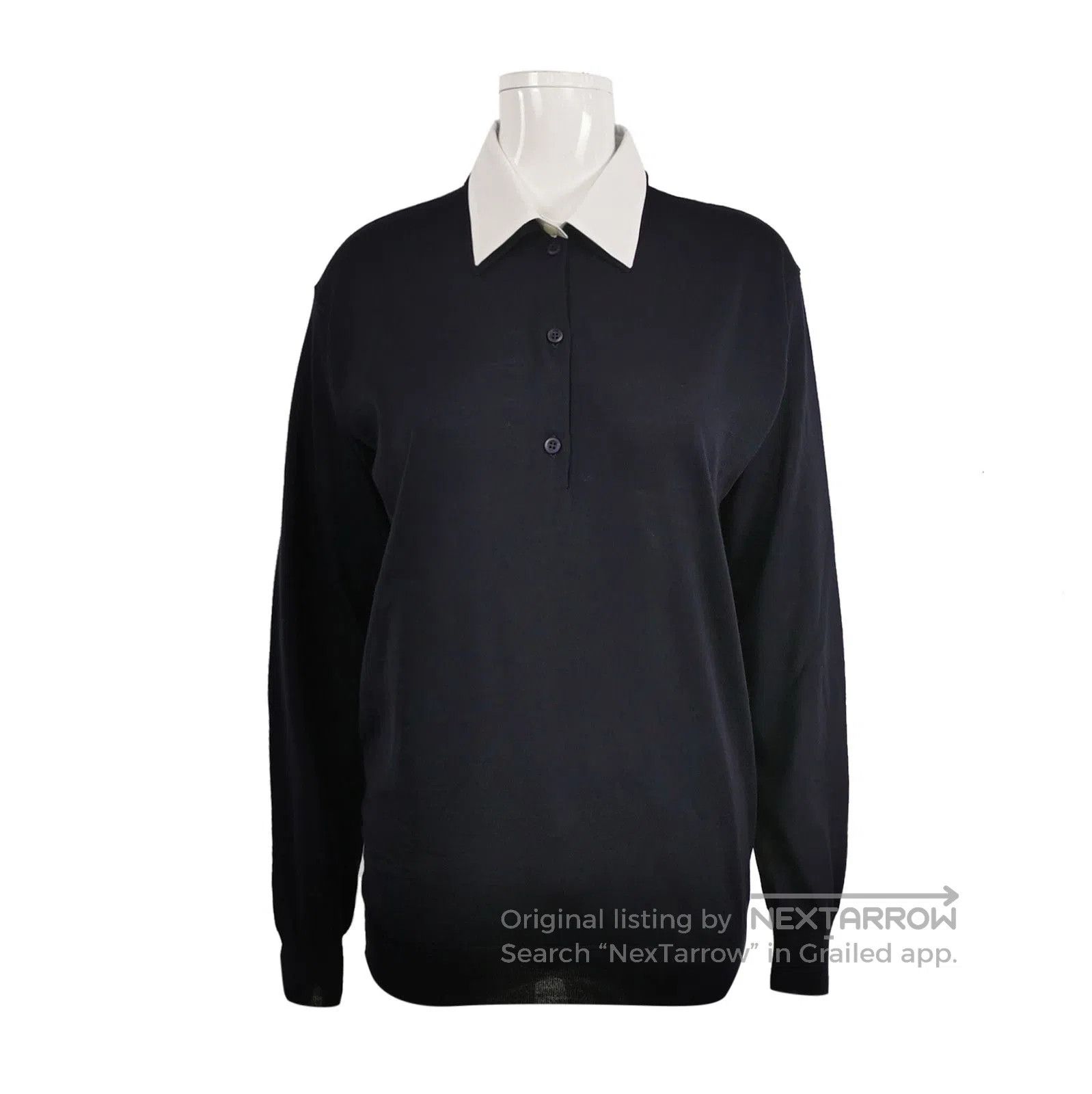 Prada Prada Wool Contrast Collar Knit Sweater . Size S / US 4 / IT 40 - 1 Thumbnail