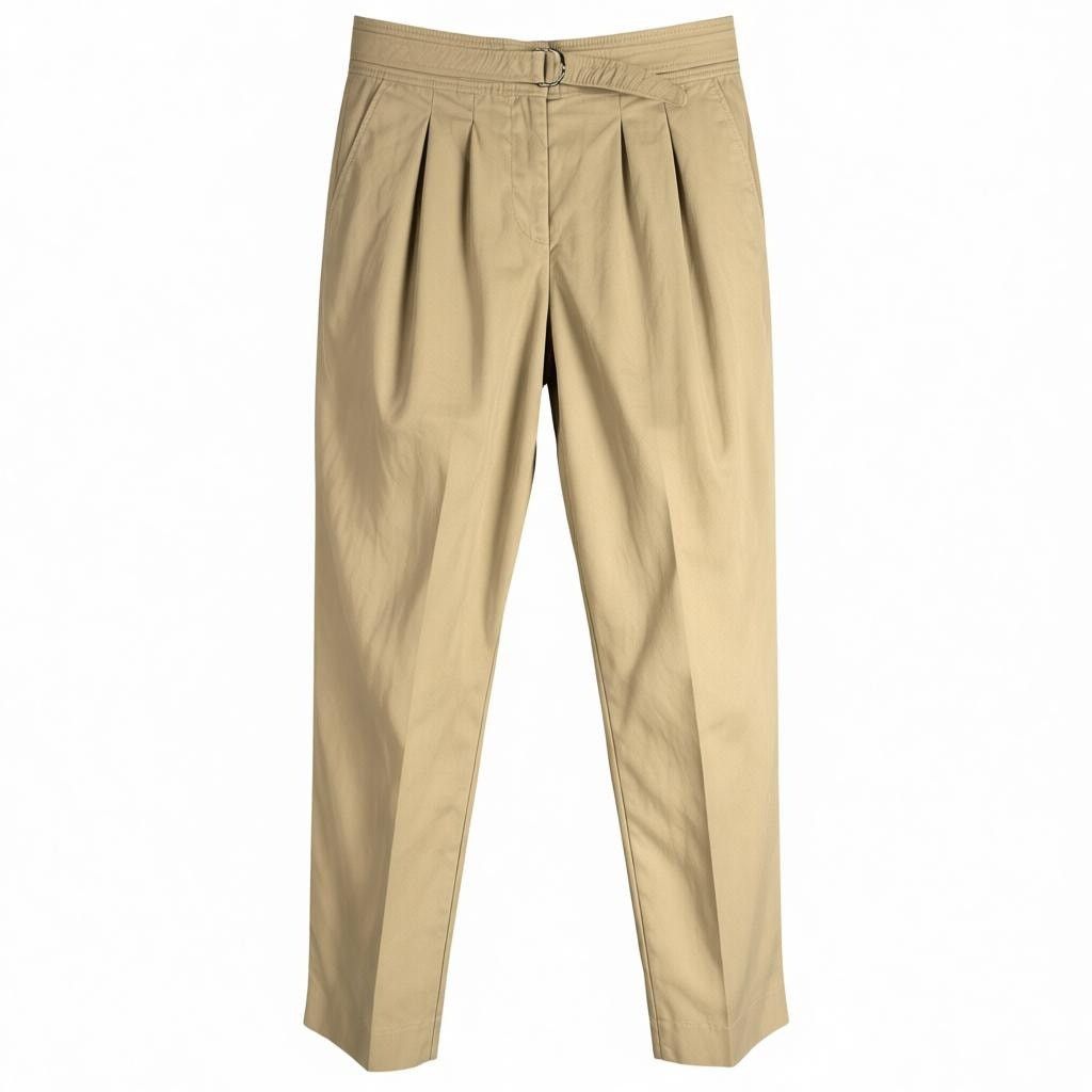 A.P.C. Women's A.P.C. Pleated Khaki Pants EU 36 (US 26/27 Waist) Size 26" / US 2 / IT 38 - 1 Thumbnail