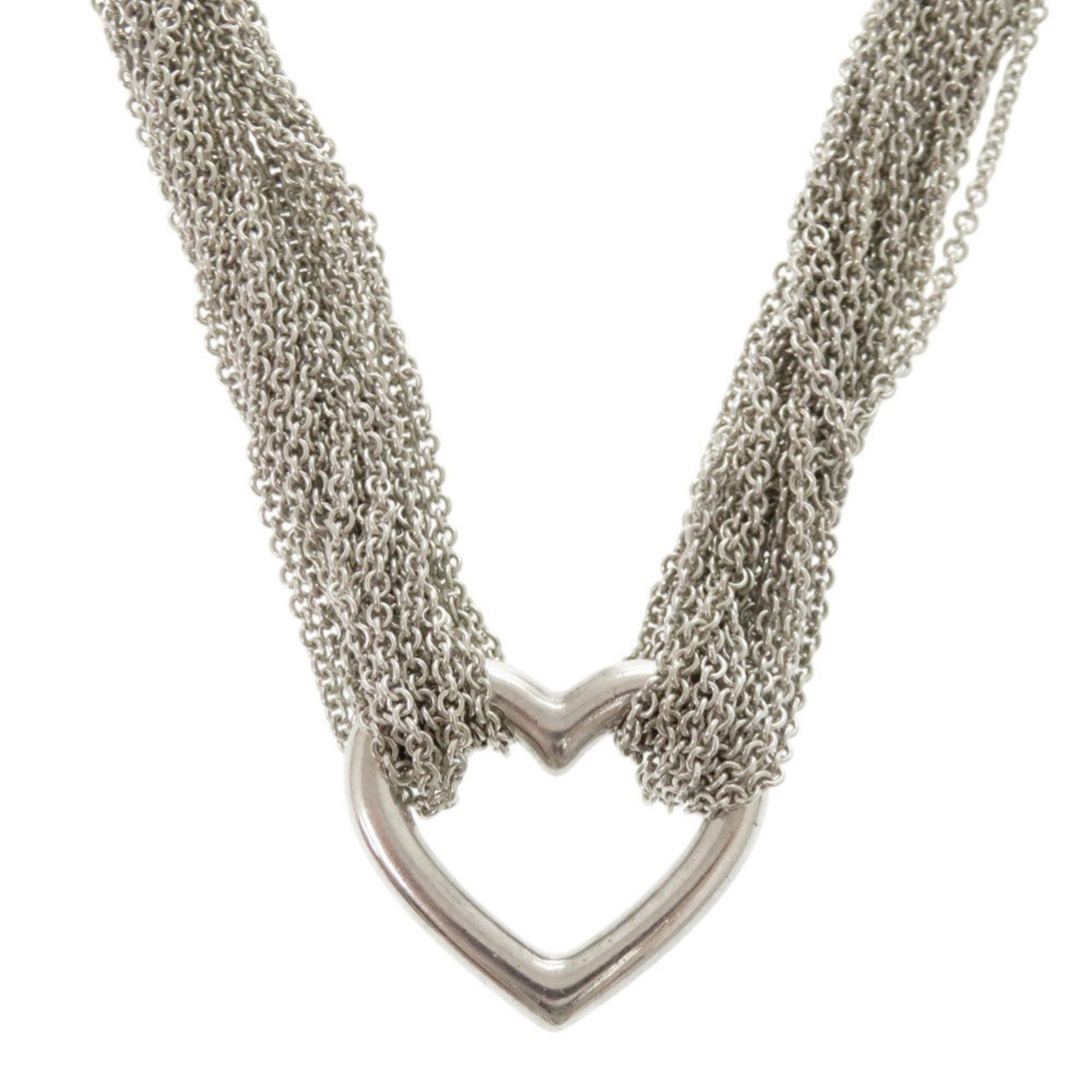 Tiffany & Co. Tiffany & Co. Open Heart Toggle Necklace in Sterling Silver (0275) Size ONE SIZE - 1 Thumbnail
