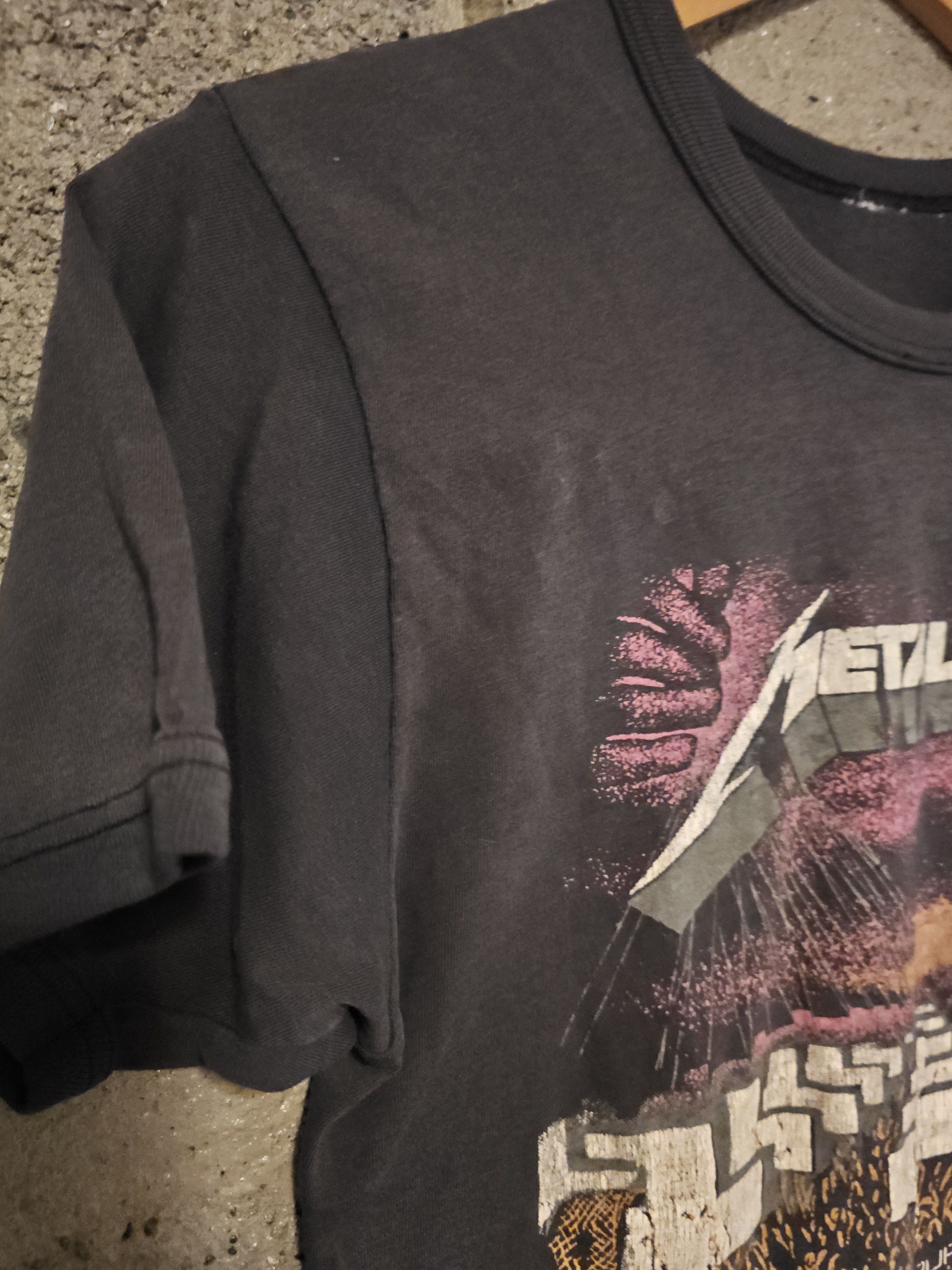Band Tees × Metallica × Vintage Vintage 80's METALLICA master of puppets t-shirt Size US M / EU 48-50 / 2 - 3 Thumbnail
