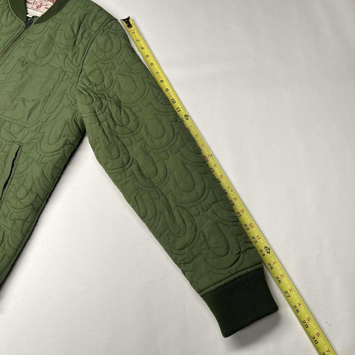 True Religion True Religion Jacket Green Light Bomber Stitch Repeat Logo Size US L / EU 52-54 / 3 - 13 Thumbnail