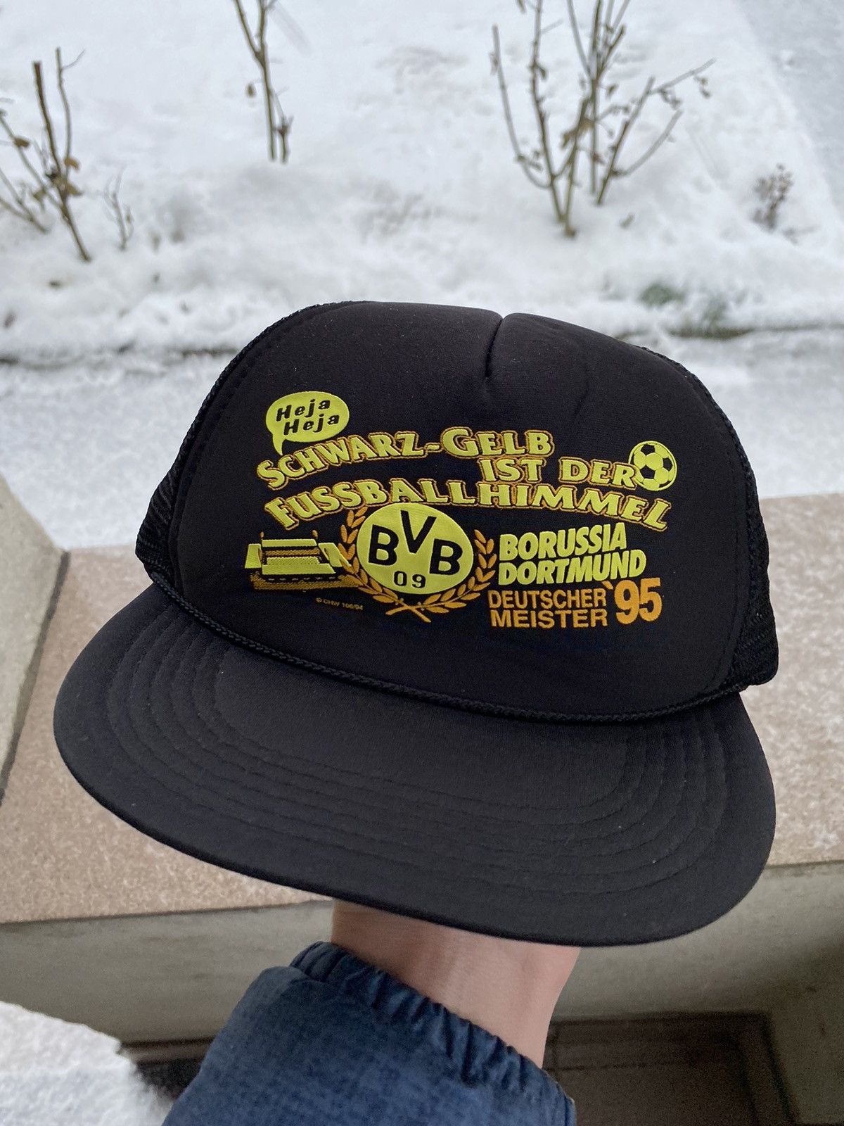 Streetwear × Vintage 1995 BVB 09 Borussia Dortmund Vintage Snapback Cap ...