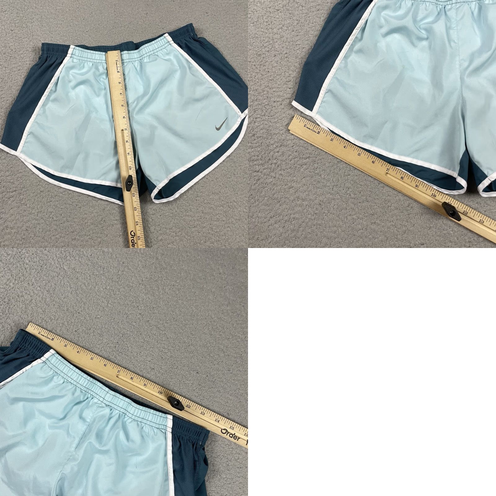 Nike VINTAGE Nike Shorts Womens M Blue Athletic Lined Dri Fit Running Gym Performance Size 32" / US 10 / IT 46 - 8 Thumbnail