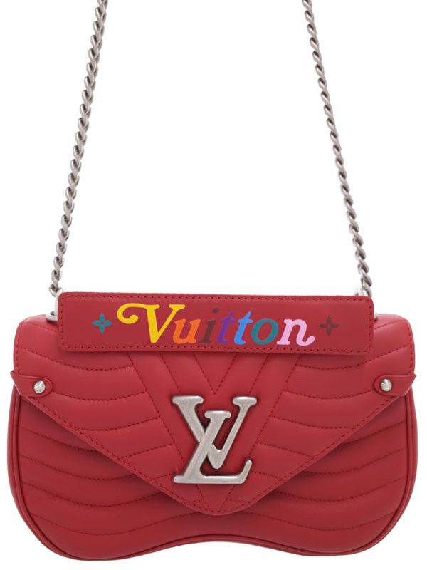 Louis Vuitton New Wave Chain Bag MM Chain Red