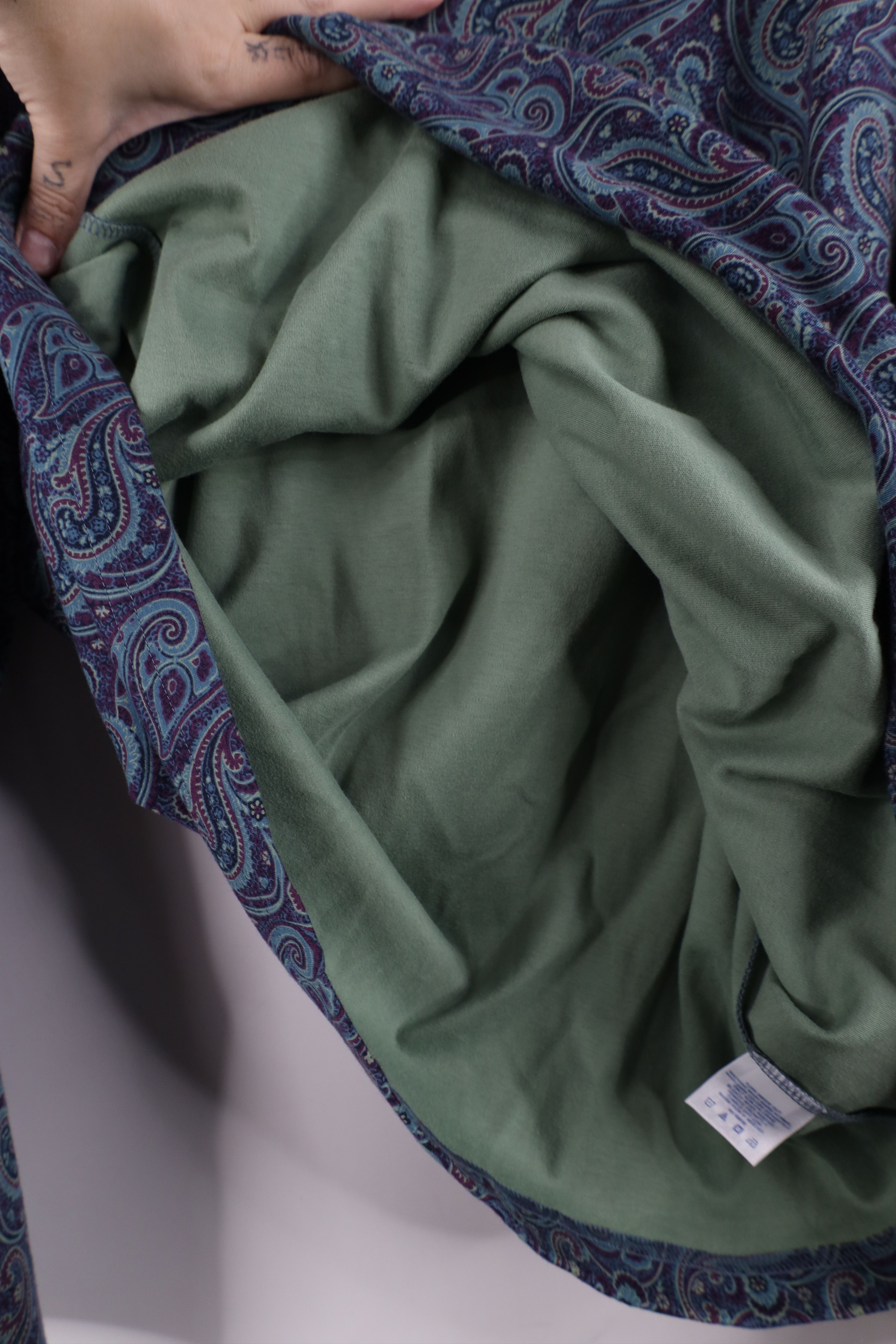 Lands' End Vintage 90s Lands End Paisley Long Sleeve Turtleneck T-Shirt Size XL / US 12-14 / IT 48-50 - 10 Thumbnail