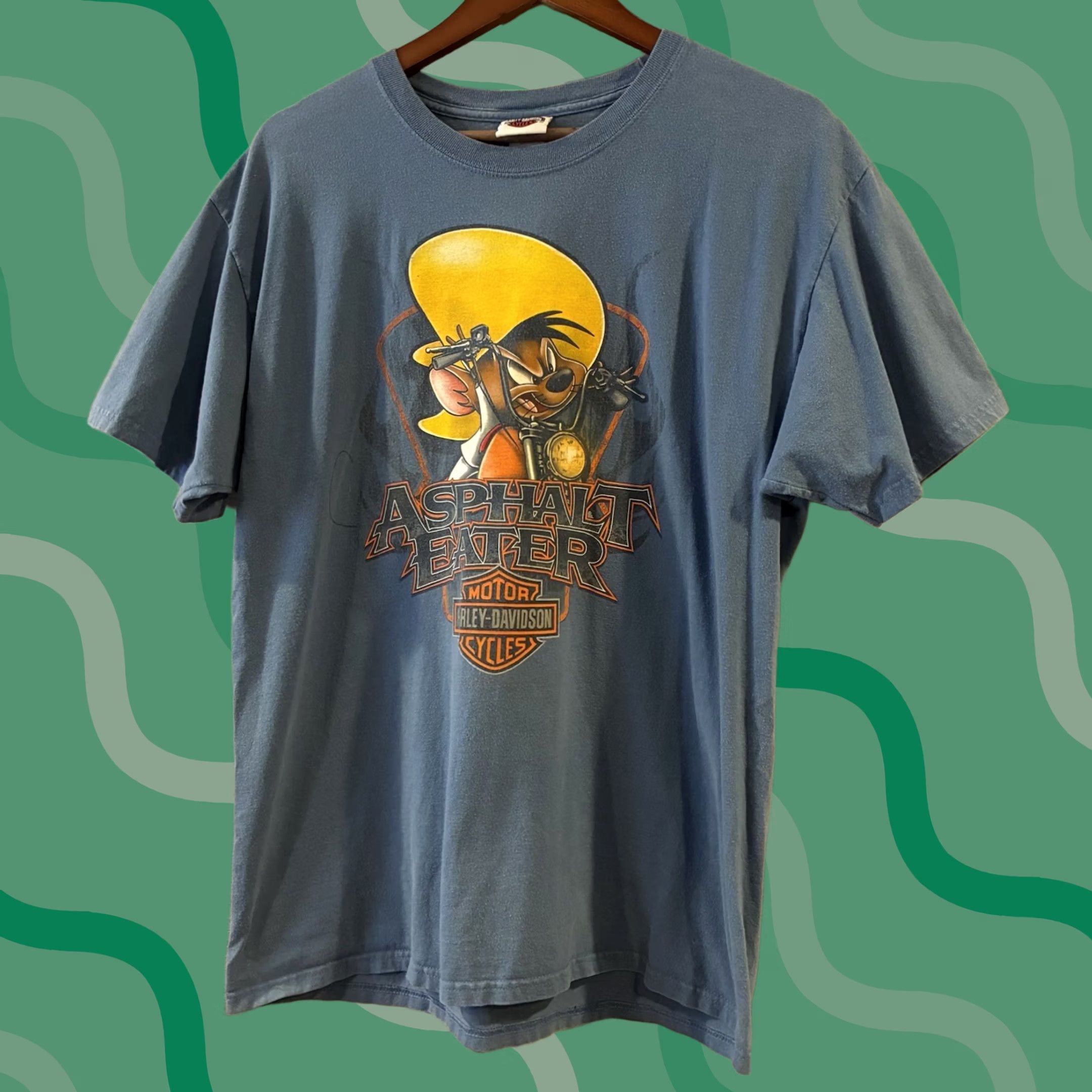 Harley Davidson GRAIL Harley Davidson Looney Tunes Bugs Bunny tee 