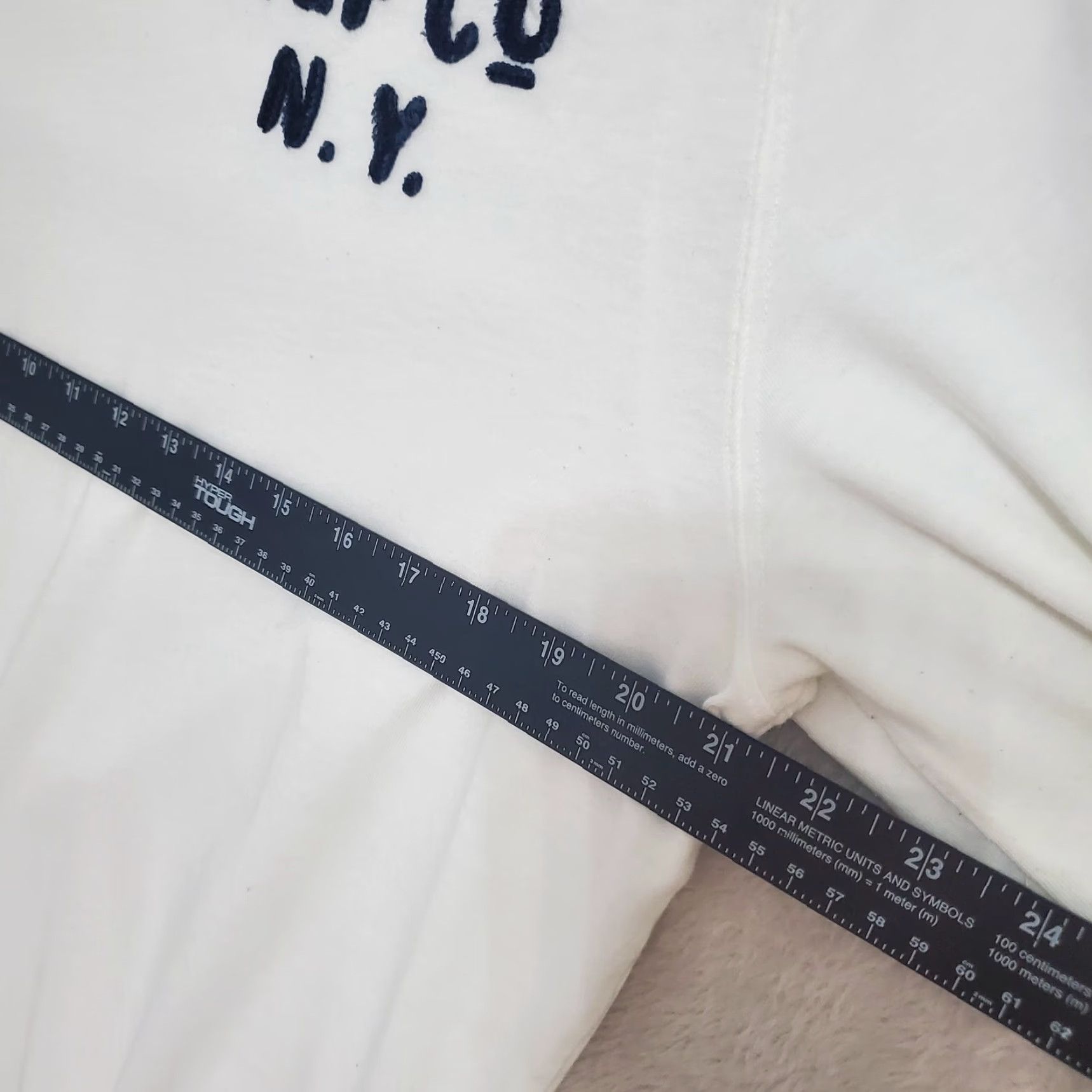 Abercrombie & Fitch Abercrombie & Fitch Muscle T Shirt Men XL White Long Sleeve Spellout 90s Y2K Size US XL / EU 56 / 4 - 7 Thumbnail