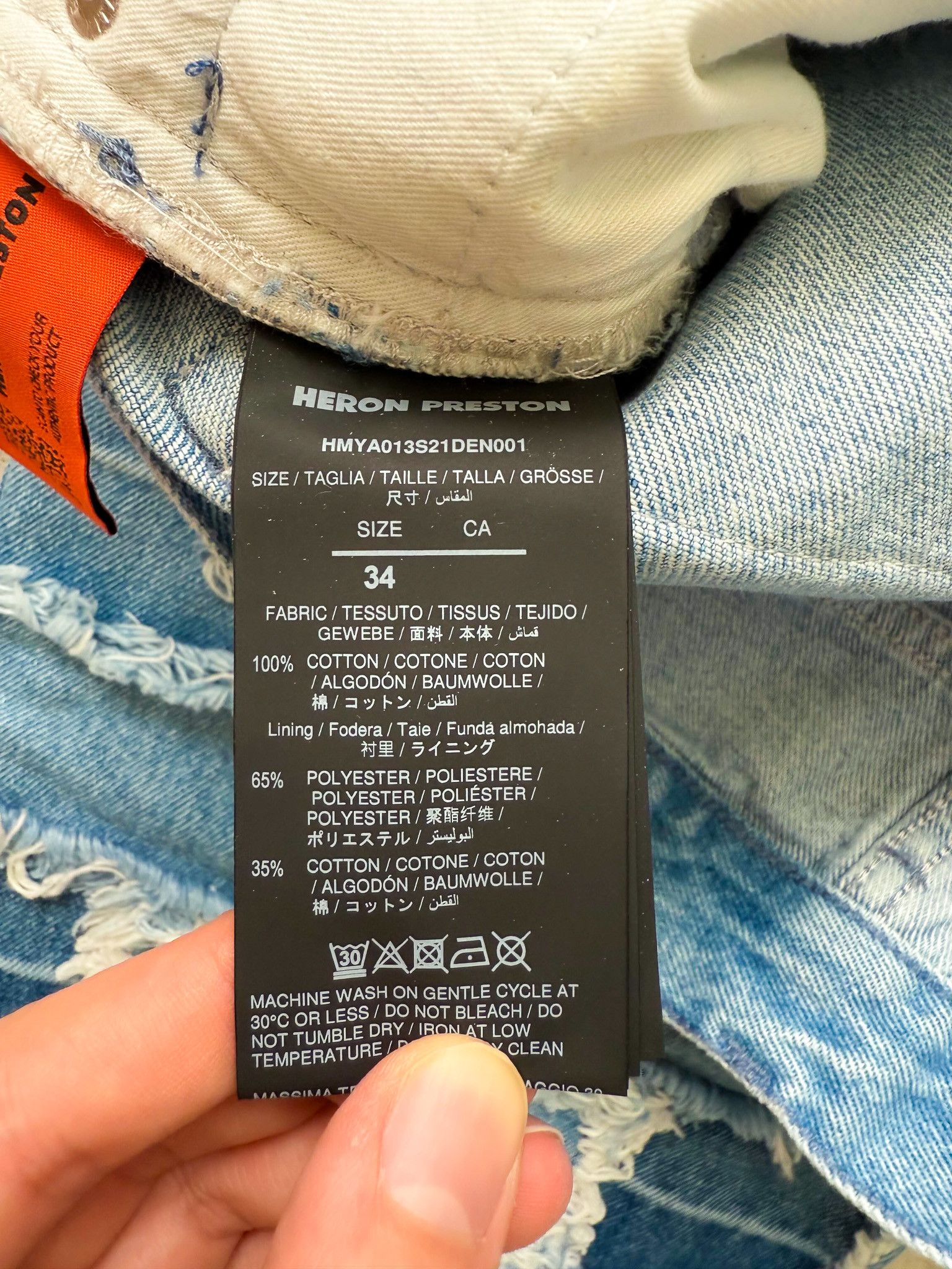 Heron Preston Heron Preston Patchwork 5-Pocket Jeans Size US 34 / EU 50 - 8 Thumbnail