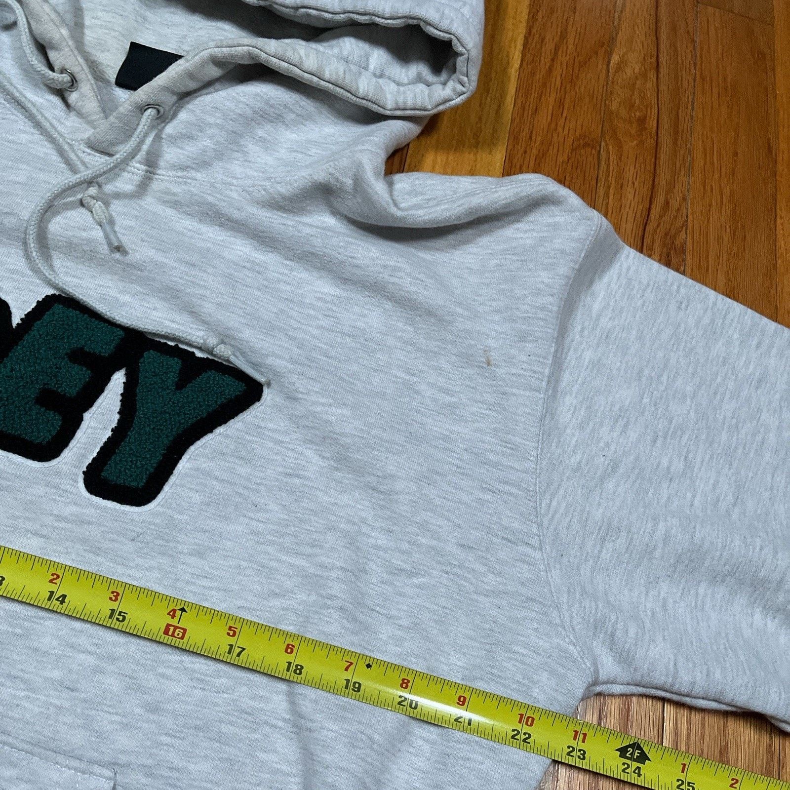 Obey Obey Hoodie Skater Raised Logo Heather Gray Y2K Medium Size US M / EU 48-50 / 2 - 5 Thumbnail