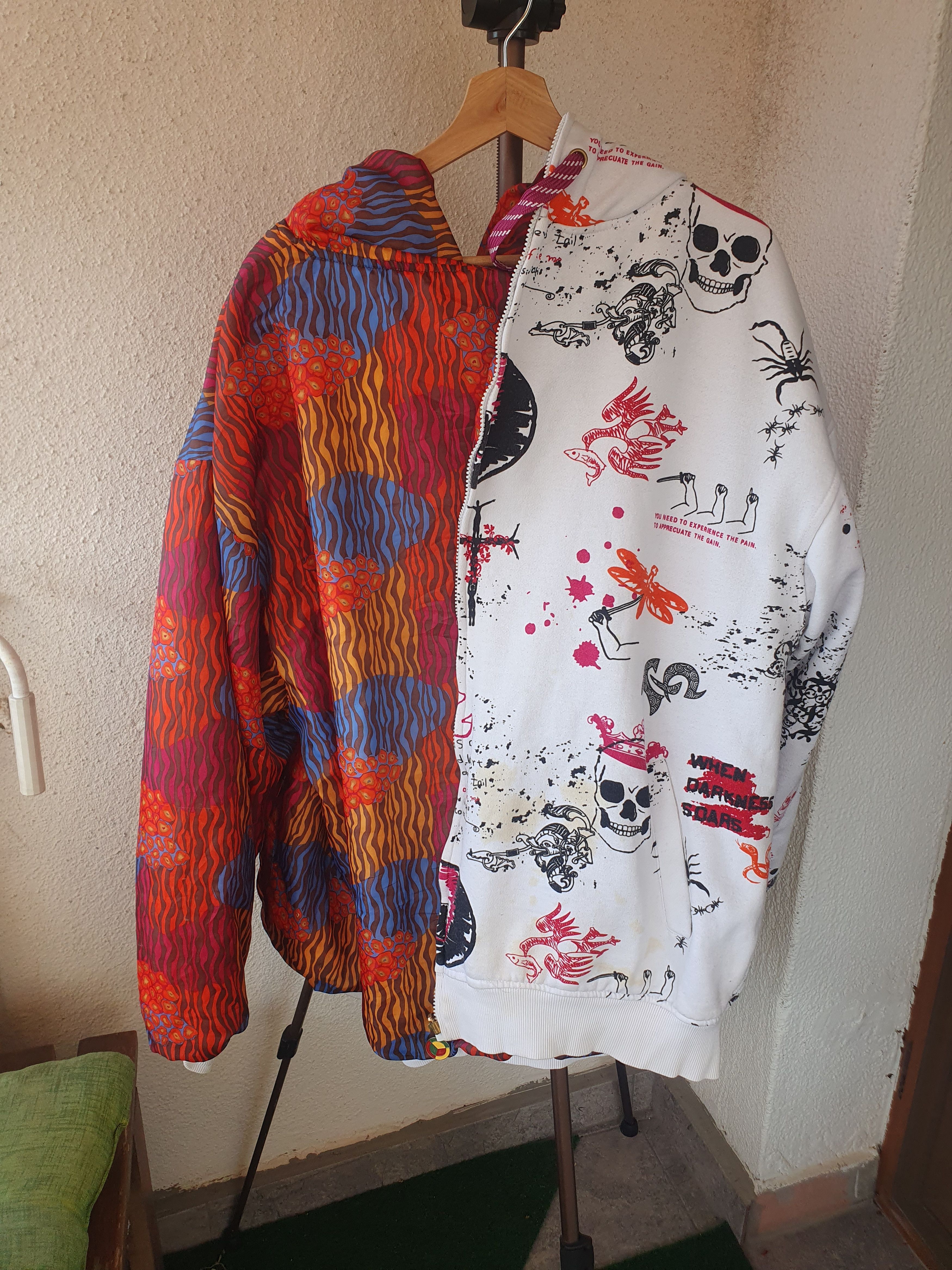 Vintage Russo Spirit Reversible Hoodie Vintage Y2K SWAG sz 3XL Size US XXL / EU 58 / 5 - 20 Thumbnail