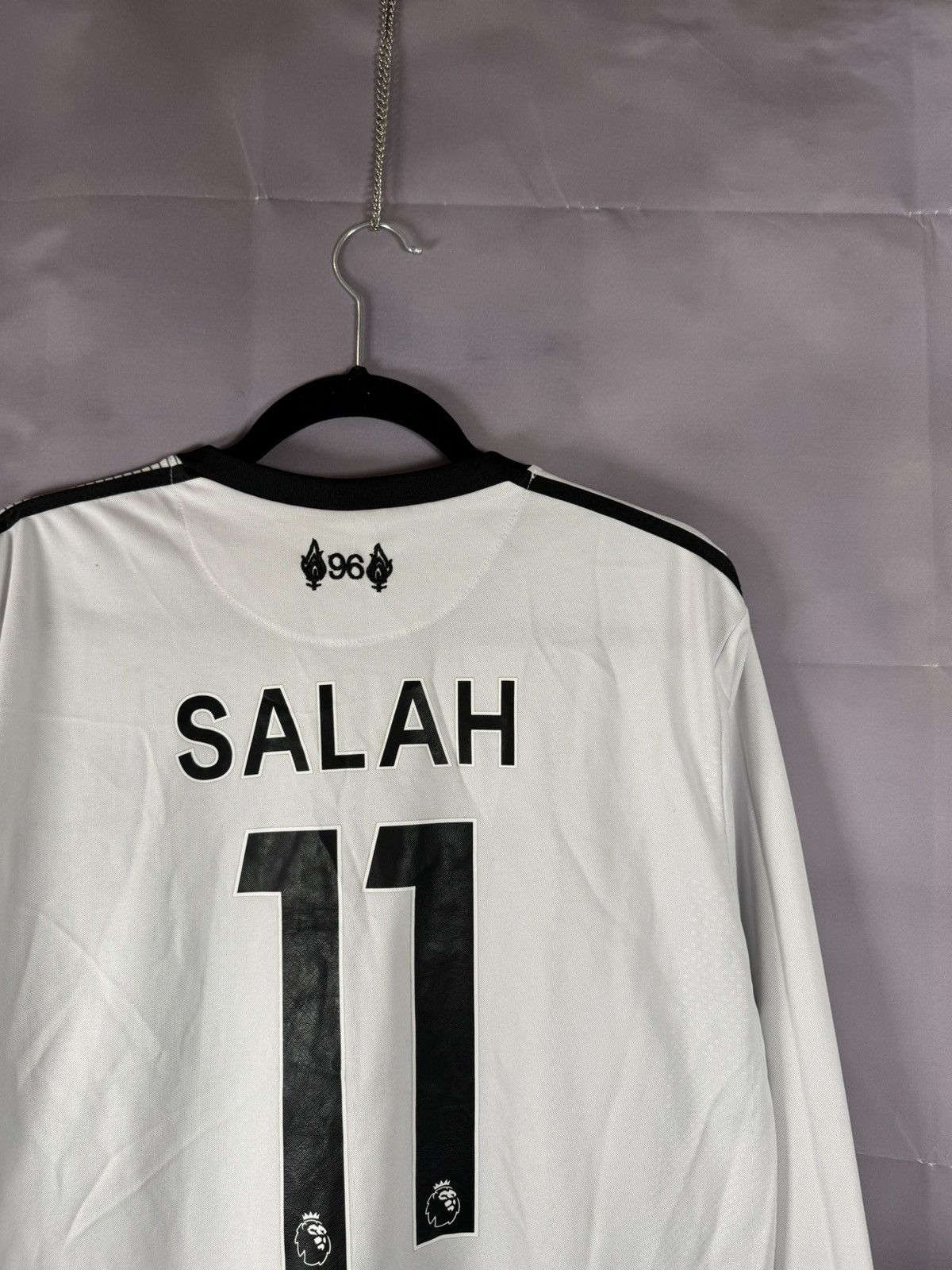 New Balance × Vintage M.SALAH Vintage Liverpool 2017/18 New Balance Jersey Large Size US L / EU 52-54 / 3 - 11 Thumbnail
