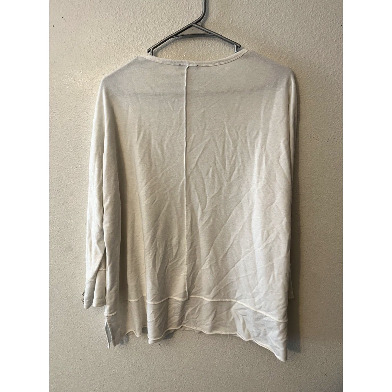 Jones New York Jones New York Women Top Large White Cotton Blend Long Sleeve Casual Top Size L / US 10 / IT 46 - 2 Thumbnail