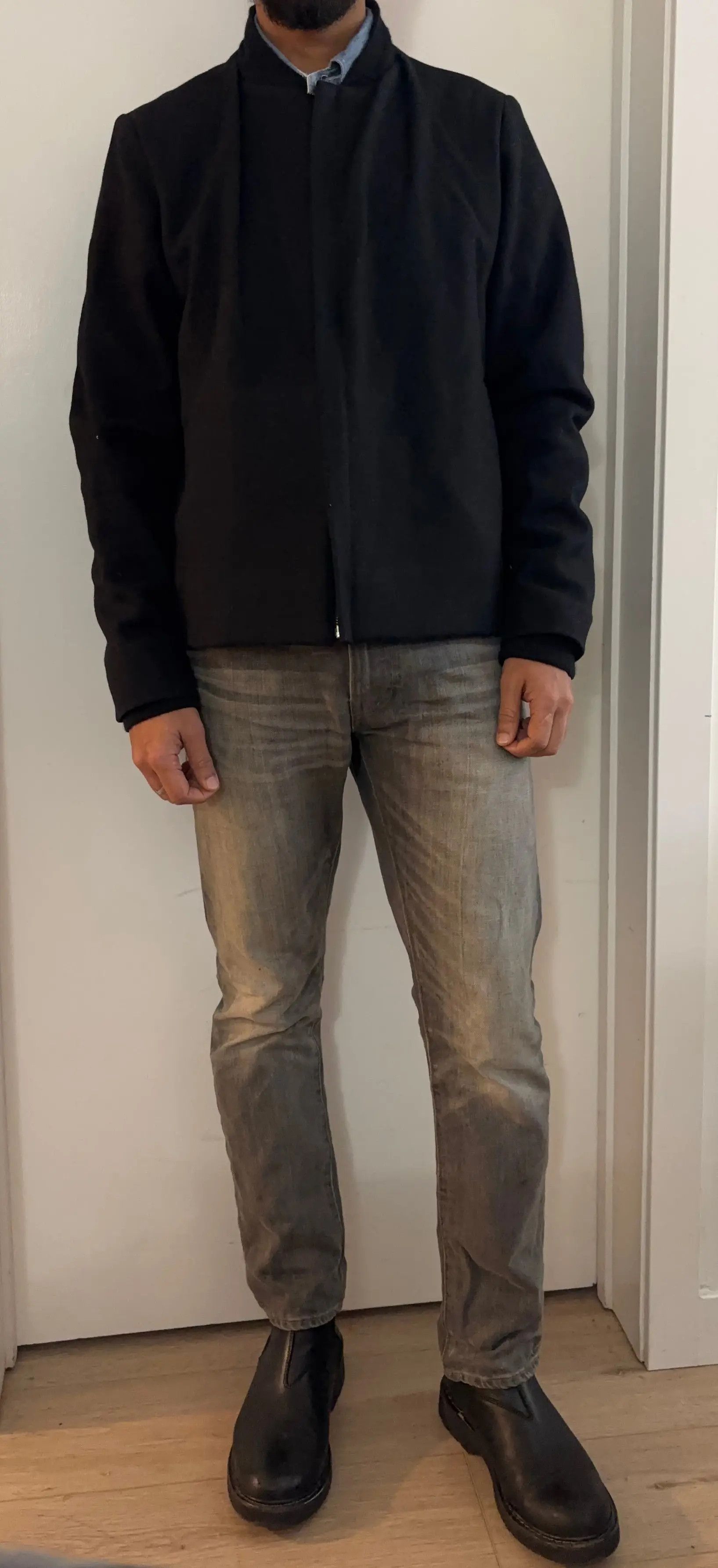 Stephan Schneider Stephan Schneider Black Wool Thinner Bomber Jacket Size V Size US M / EU 48-50 / 2 - 15 Thumbnail