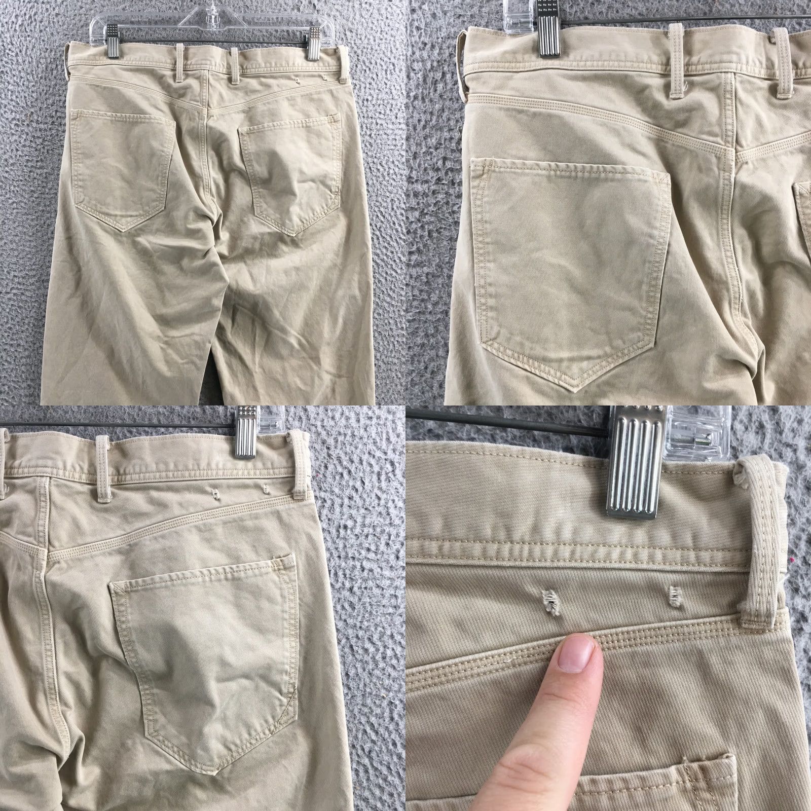 Banana Republic Banana Republic Jeans Mens 32" Waist Straight Fit Denim Beige Mid Rise 5-Pocket Regular Inseam 31.5in Size US 32 / EU 48 - 9 Thumbnail