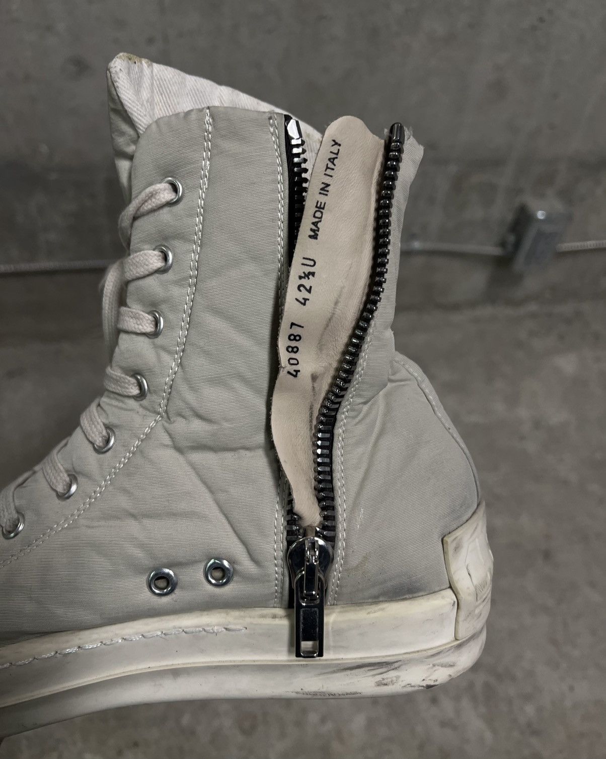 Rick Owens Drkshdw Rick Owens DRKSHDW Pearl High Ramones Size US 9.5 / EU 42-43 - 10 Thumbnail