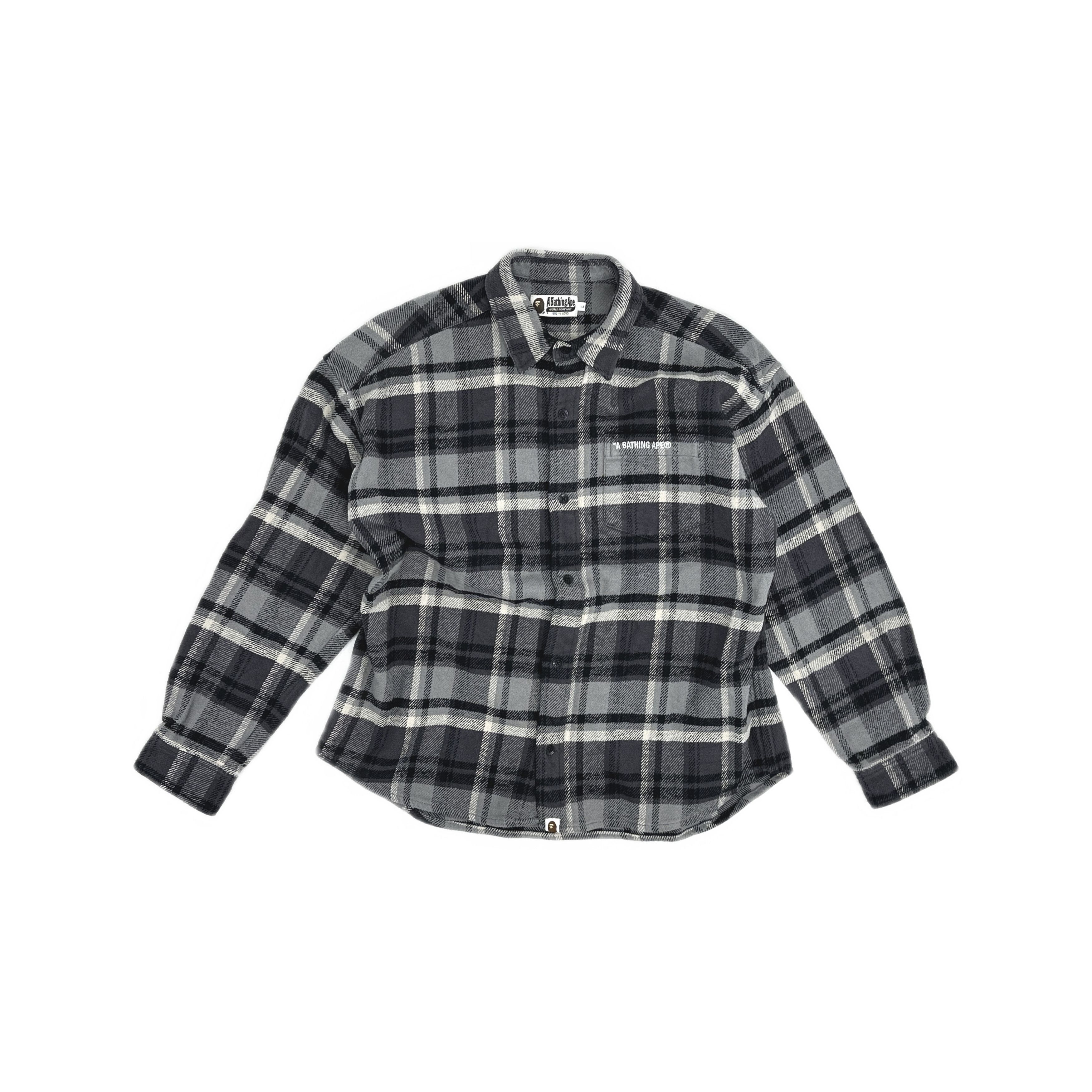 Bape A BATHING APE Plaid Flannel Shirt Size L Size US L / EU 52-54 / 3 - 1 Thumbnail
