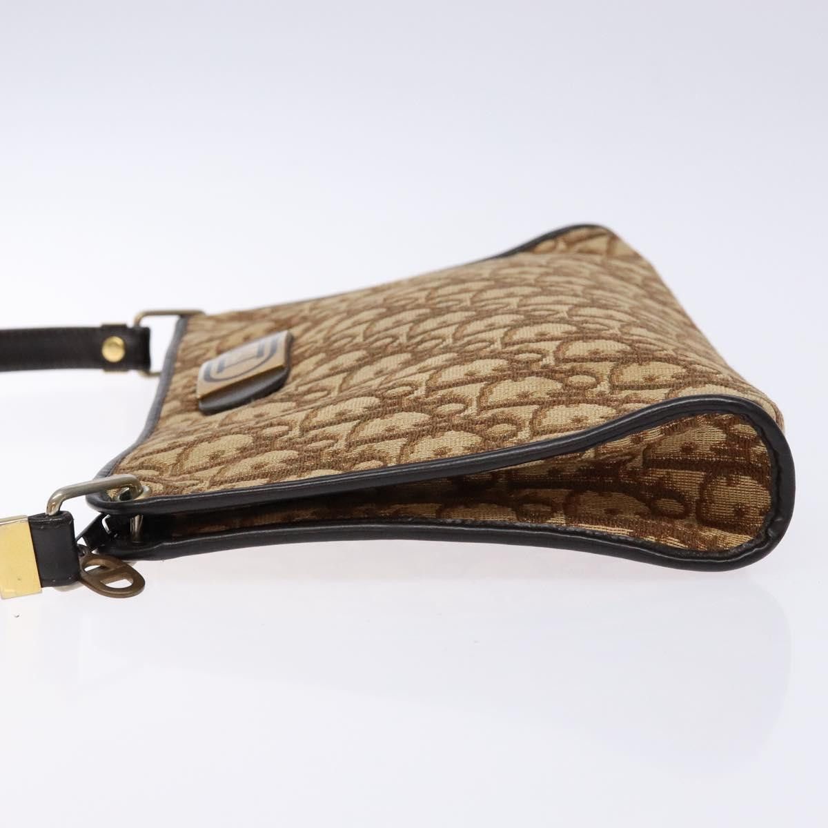 Dior DIOR Trotter Canvas Shoulder Bag Brown Gold Size ONE SIZE - 5 Thumbnail