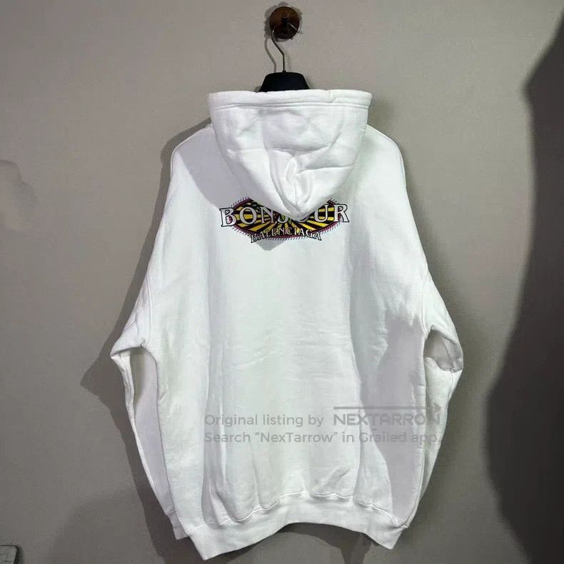Balenciaga Balenciaga Eiffel Tower Logo White Hoodie Size US S / EU 44-46 / 1 - 2 Thumbnail