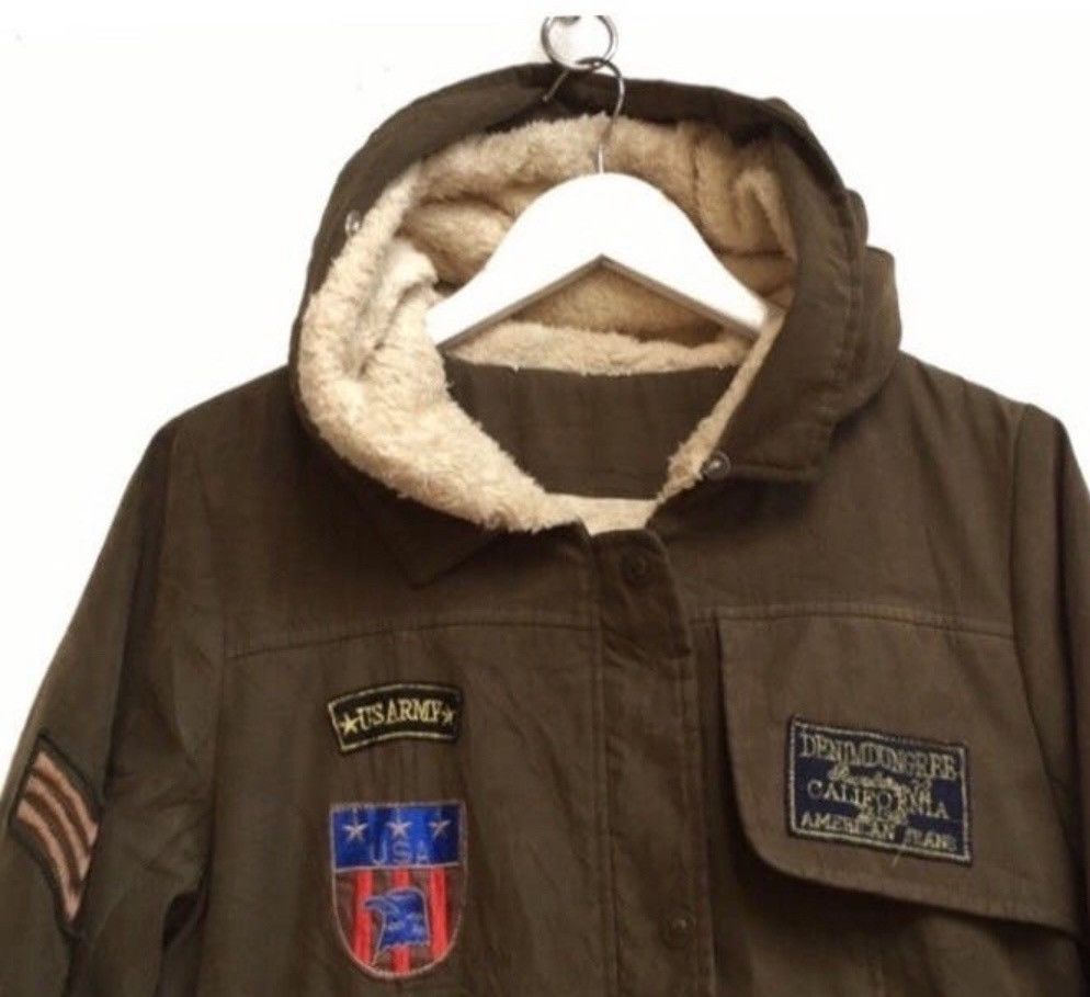 Vintage Giorgio Armani Military Winter Hoodies Jacket Size M / US 6-8 / IT 42-44 - 4 Thumbnail