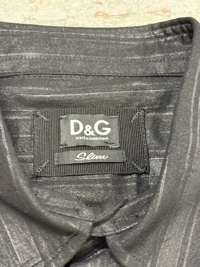 Dolce & Gabbana 2000s Dolce & Gabbana Black Stripes Shirt Size US M / EU 48-50 / 2 - 8 Thumbnail