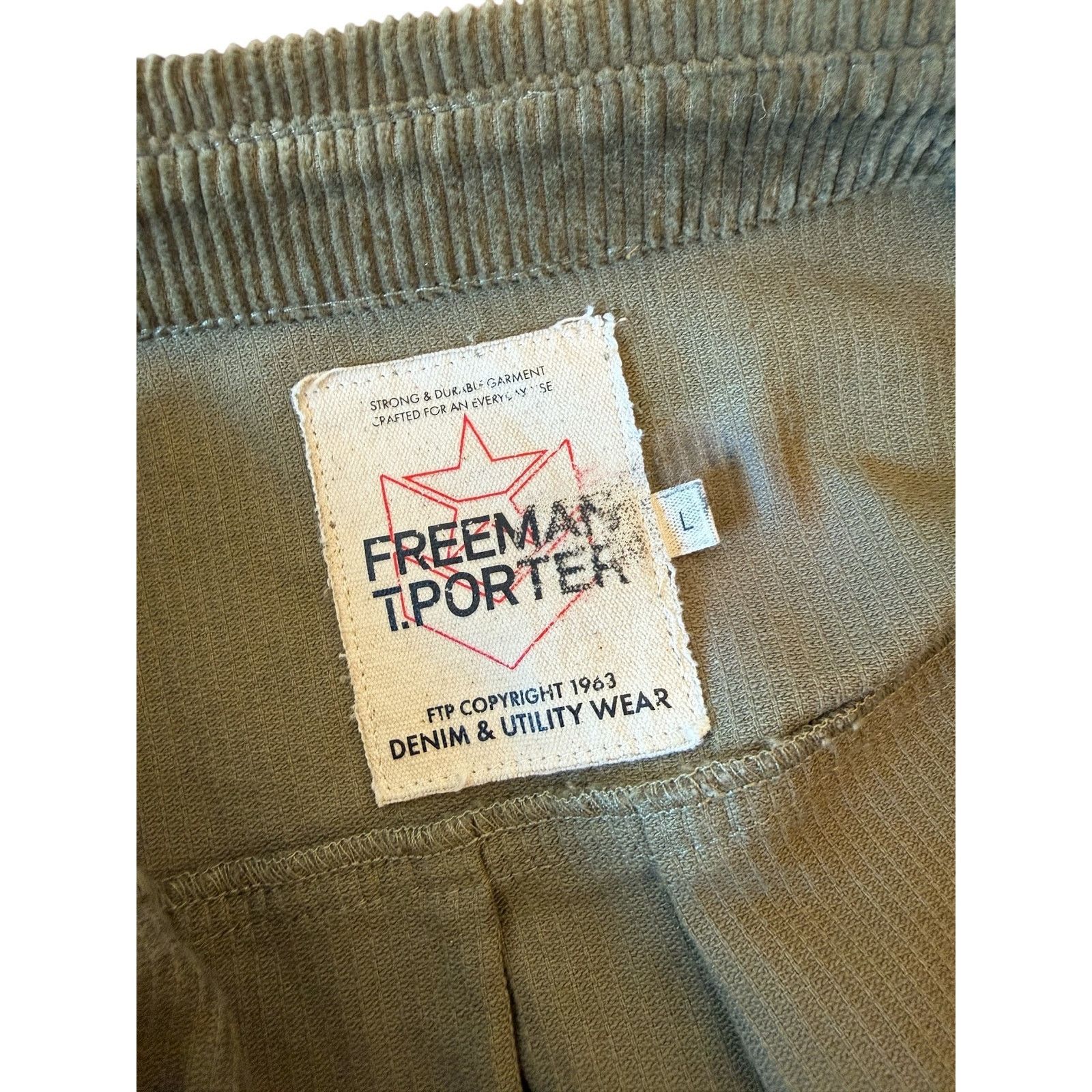 Freeman T. Porter Freeman T. Porter Paolo Corduroy Men's Shirt Olive Size US L / EU 52-54 / 3 - 7 Thumbnail
