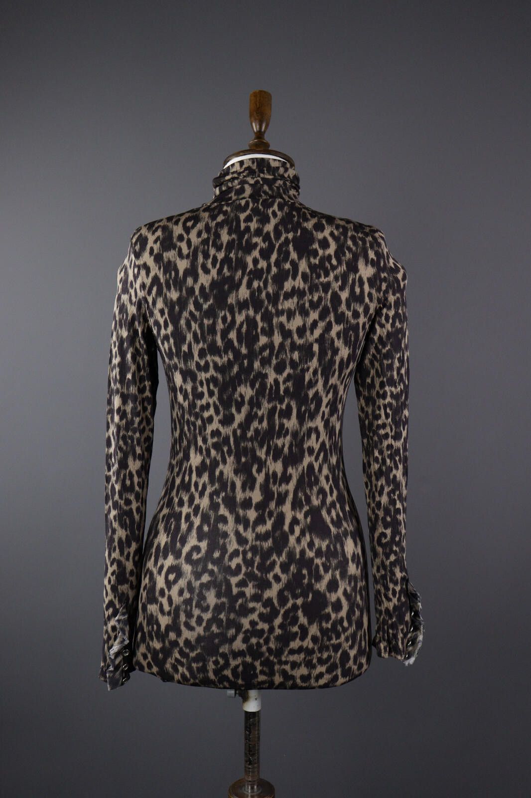 Designer Marc Cain Leopard Print Summer Party Mini Dress Size 1 Size M / US 6-8 / IT 42-44 - 5 Thumbnail