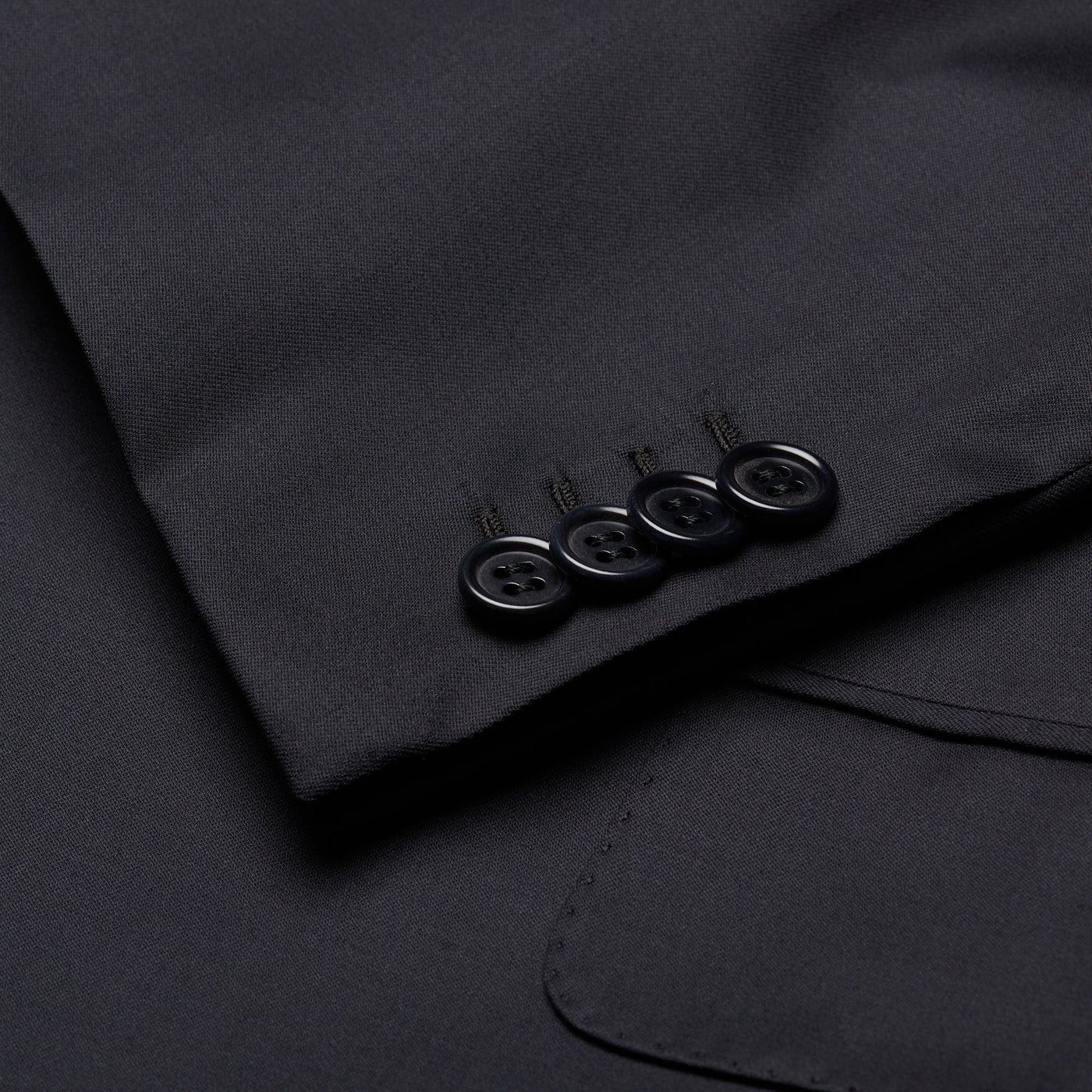 Brioni BRIONI "CATONE" Handmade Navy Blue Wool Suit Short Portly Size 52R - 7 Thumbnail