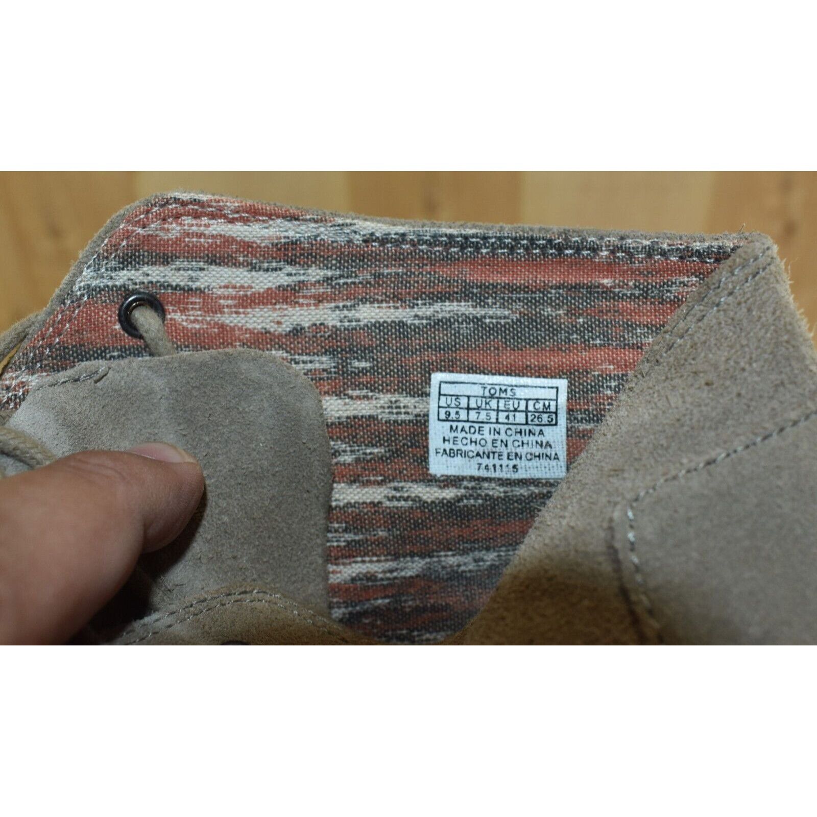 Toms Toms Womens Desert Ankle Bootie Wedge Lace Up Brown Suede Ca Size US 9.5 / IT 39.5 - 9 Thumbnail