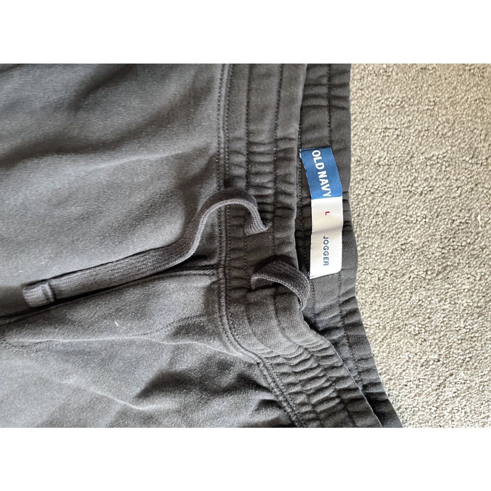 Old Navy Old Navy Mens Joggers Size Large Gray Drawstring Sweatpants Casual Athleisure Size US 33 - 5 Thumbnail