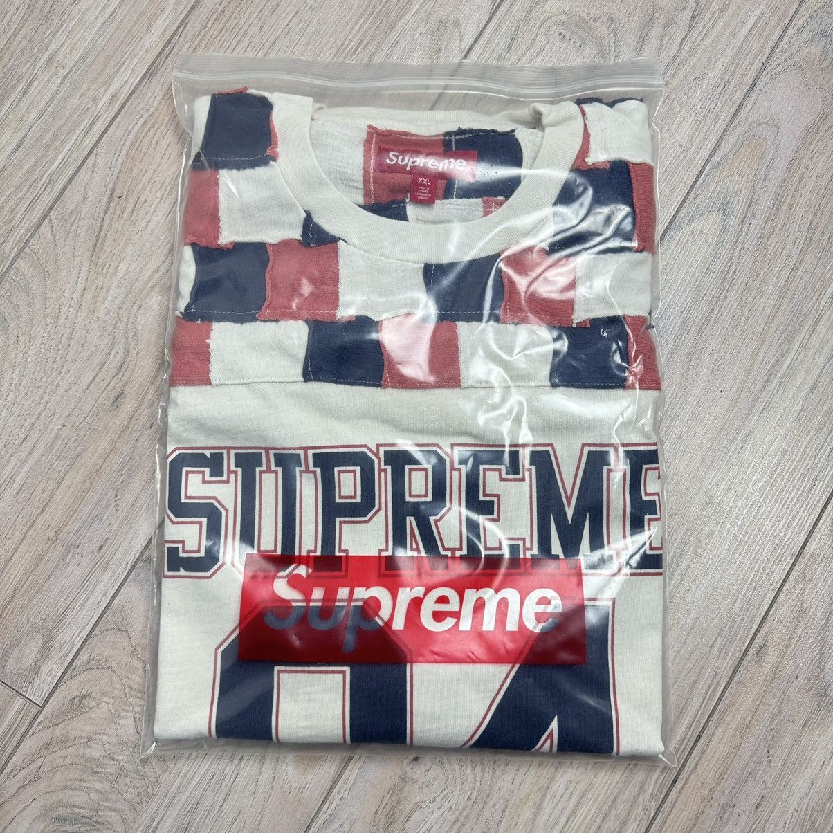 Supreme Supreme Yoke Patchwork Football Top Raw Edge S/S FW24 XXL Size US XXL / EU 58 / 5 - 4 Thumbnail